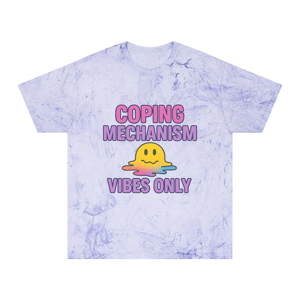 Colorful Coping Mechanism T-Shirt, Summer Casual Wear, Gift for Mental Health Awareness, Mood Boosting Apparel, Unisex Fashion