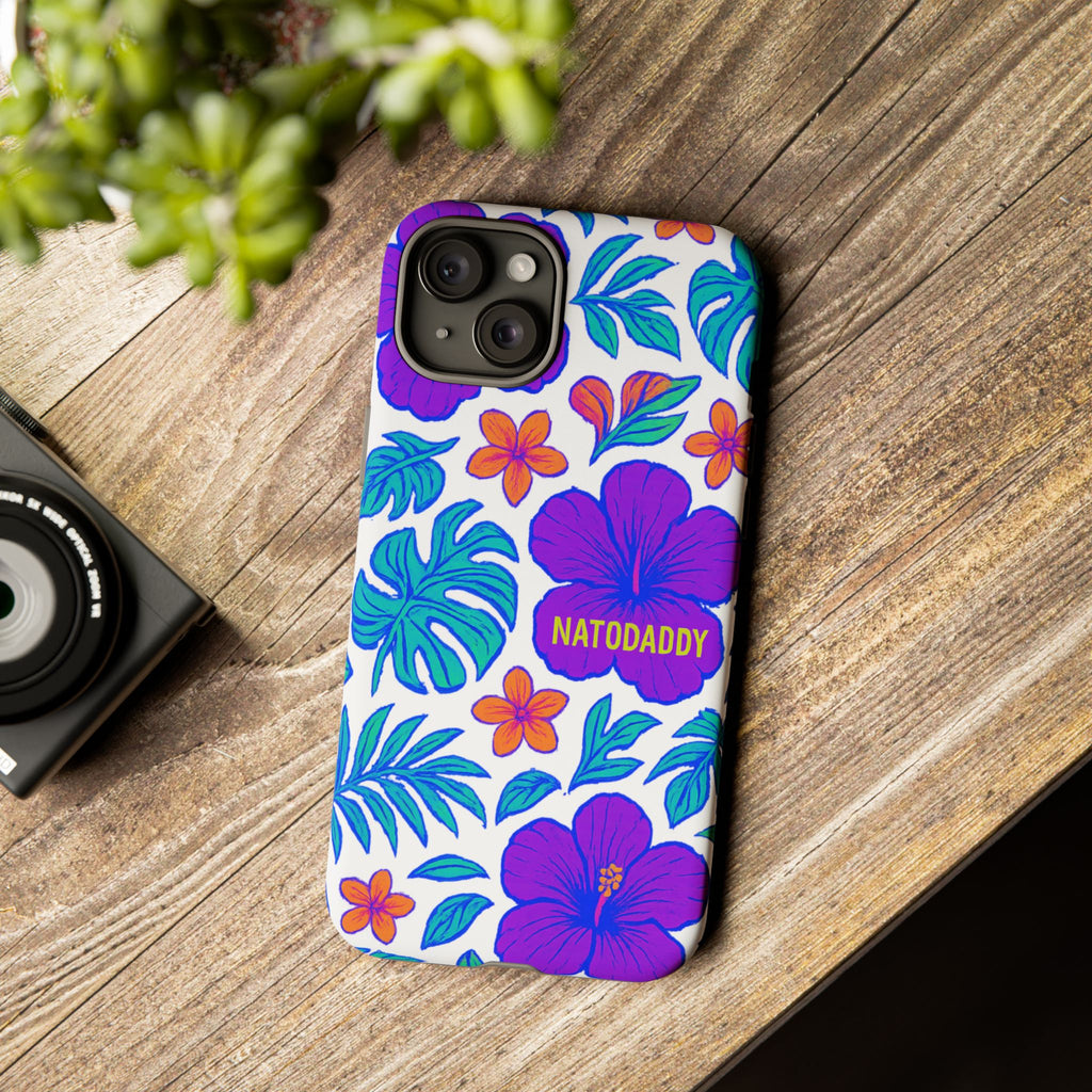 Tropical Phone Case | Tough Cases with Floral Design, Gift for Him/Her, Summer Vibe, Phone Accessory, Cute Design