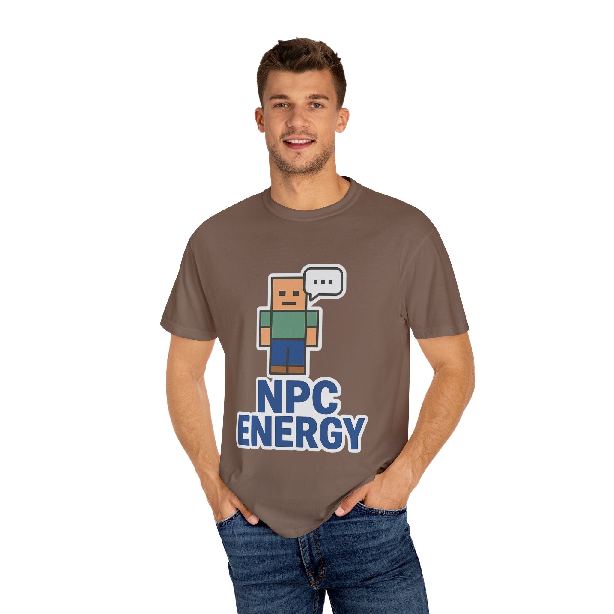 Unisex NPC Energy T-Shirt, Gamer Tee, Perfect Gift for Gamers, Casual Wear, Fun Video Game Apparel