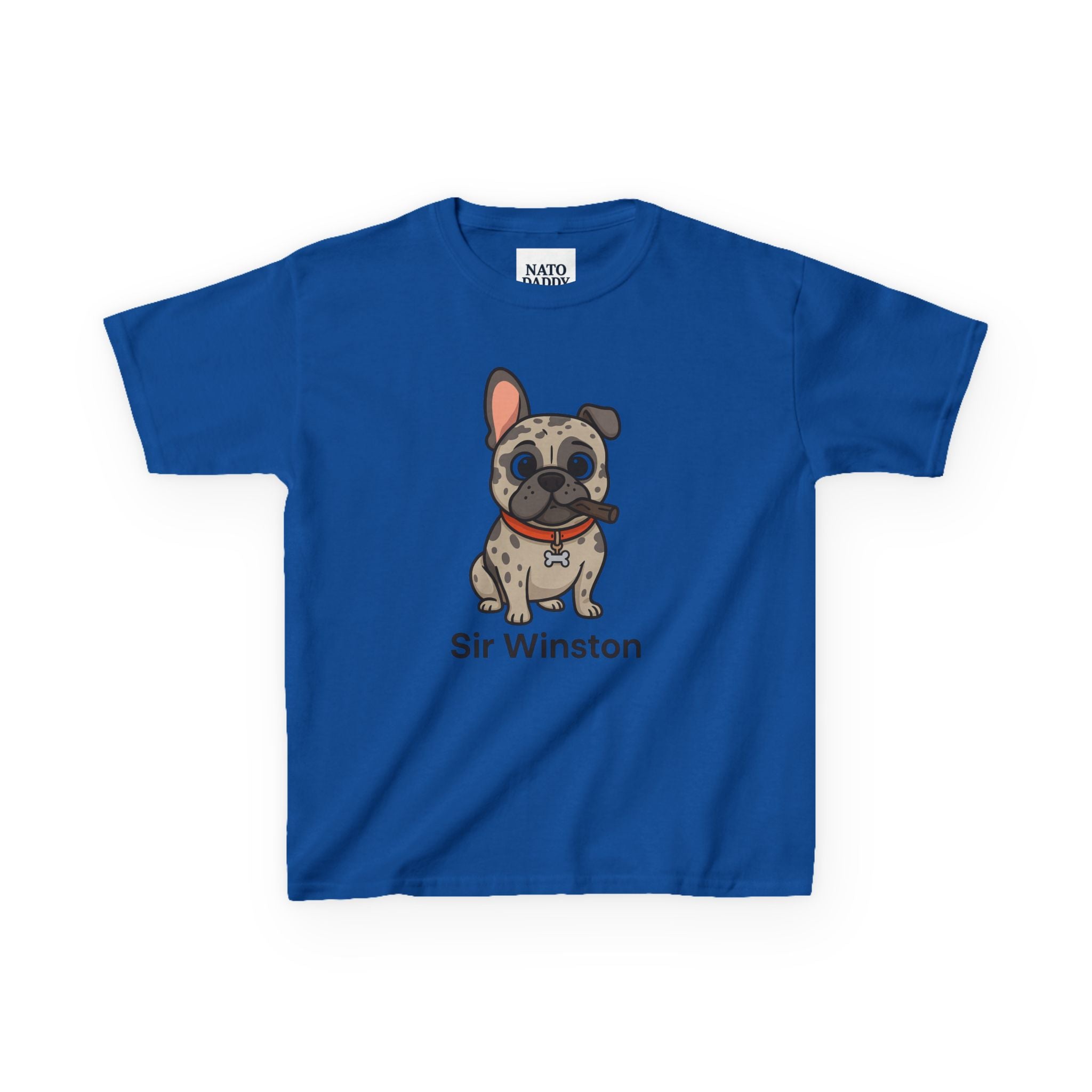 Sir Winston Dog Kids Tee, Cute Dog Shirt, Pet Lover Gift, Fun Casual Wear, Birthday Gift, Animal Lover Apparel