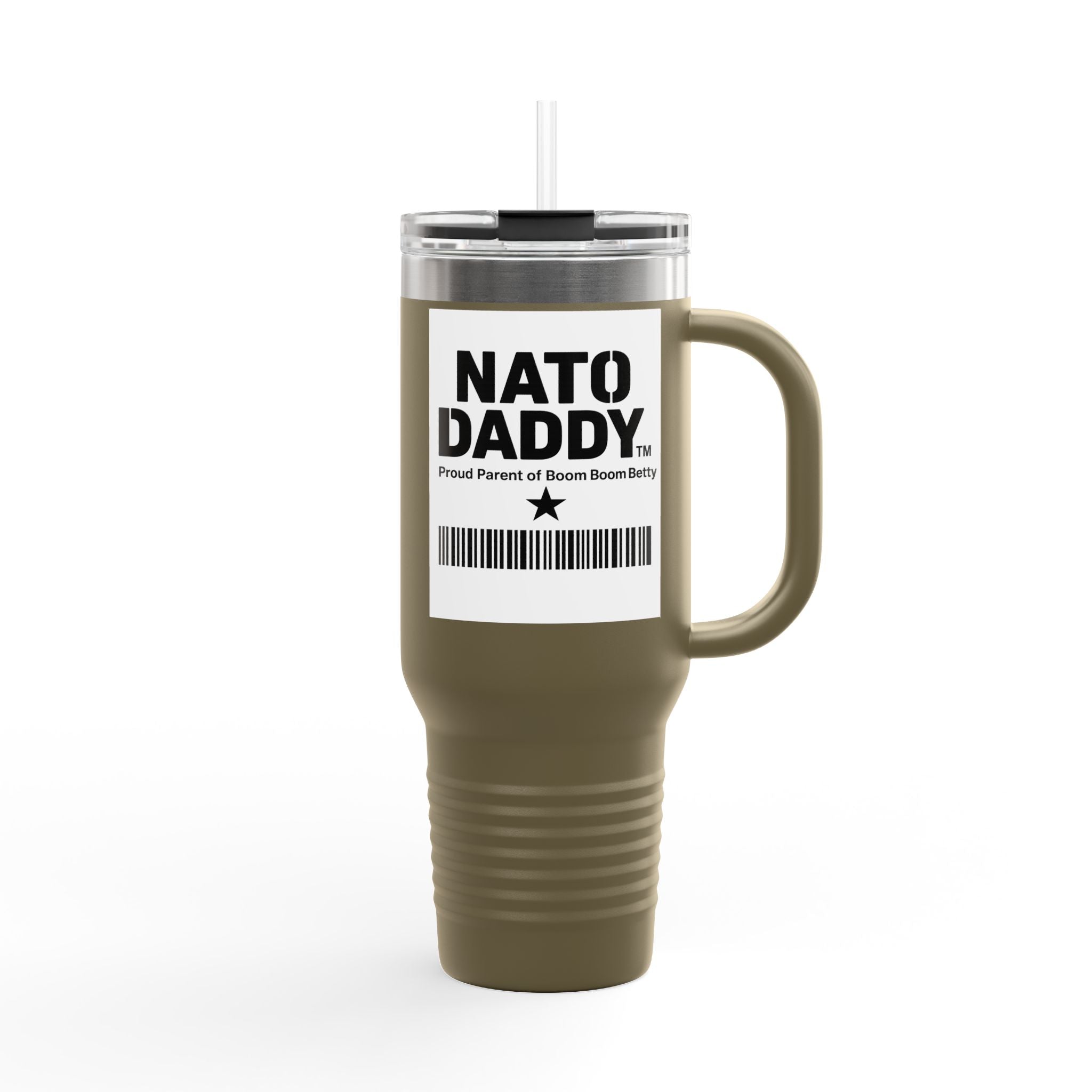 Nato Daddy Insulated Travel Mug | 40oz Dad Coffee Cup | Perfect for Gifts | Personalized Cooler Mug | Father's Day Essential