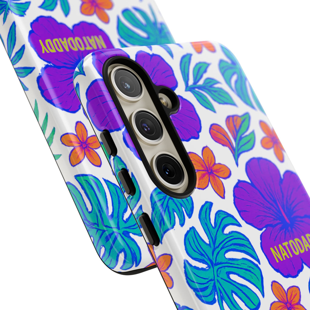 Tropical Phone Case | Tough Cases with Floral Design, Gift for Him/Her, Summer Vibe, Phone Accessory, Cute Design