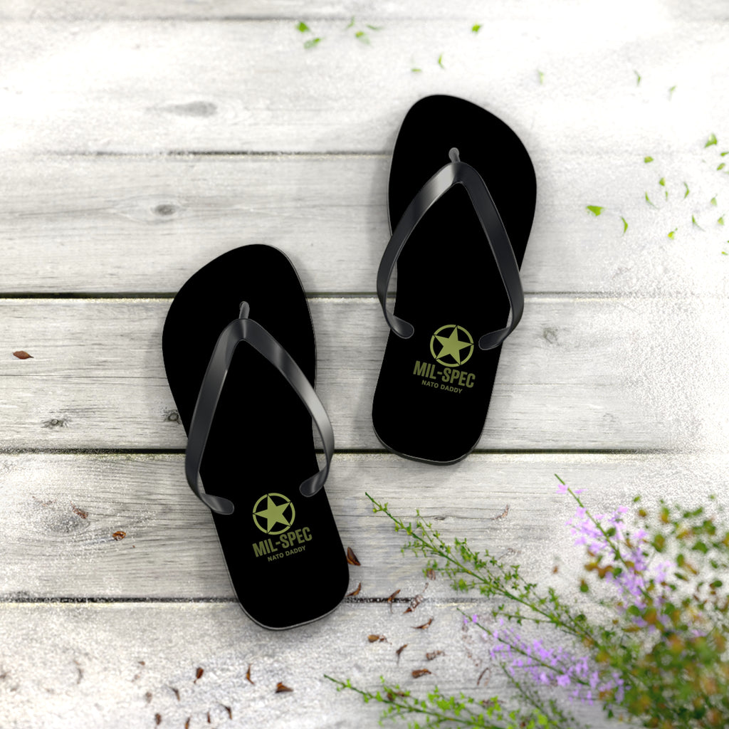 Men's Military-Inspired Flip Flops, Casual Beach Footwear, Outdoor Slippers, Summer Sandals, Customized Summer Style