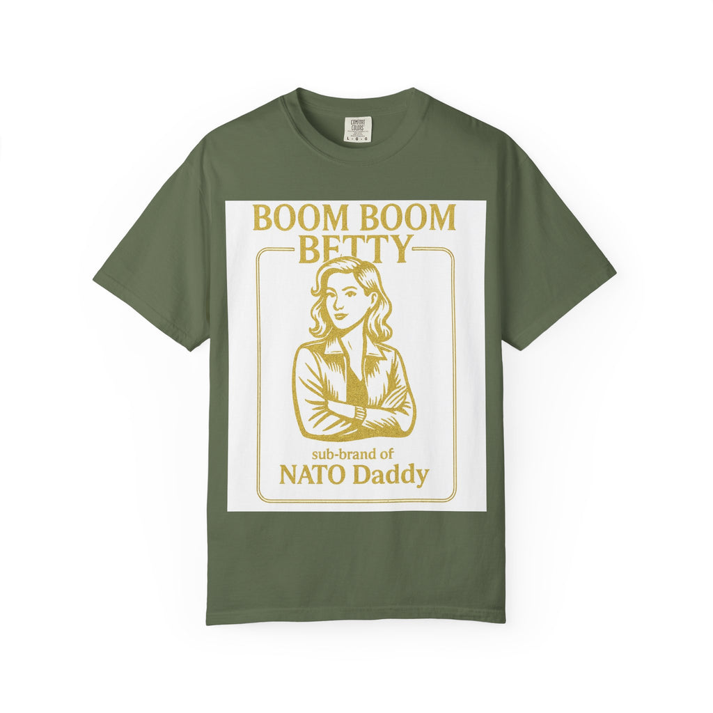 Boom Boom Betty Unisex T-Shirt, Funny Graphic Tee, Gift for Dads, Quirky Casual Wear, Unique Father's Day Present, Humor Shirt
