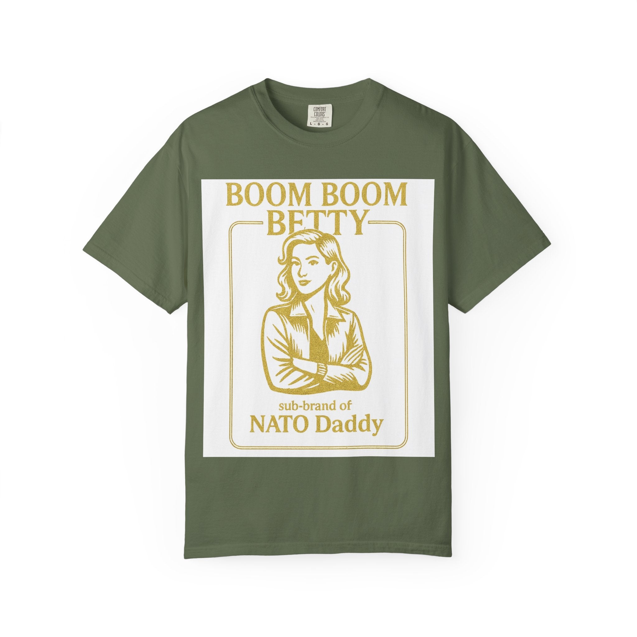 Boom Boom Betty Unisex T-Shirt, Funny Graphic Tee, Gift for Dads, Quirky Casual Wear, Unique Father's Day Present, Humor Shirt