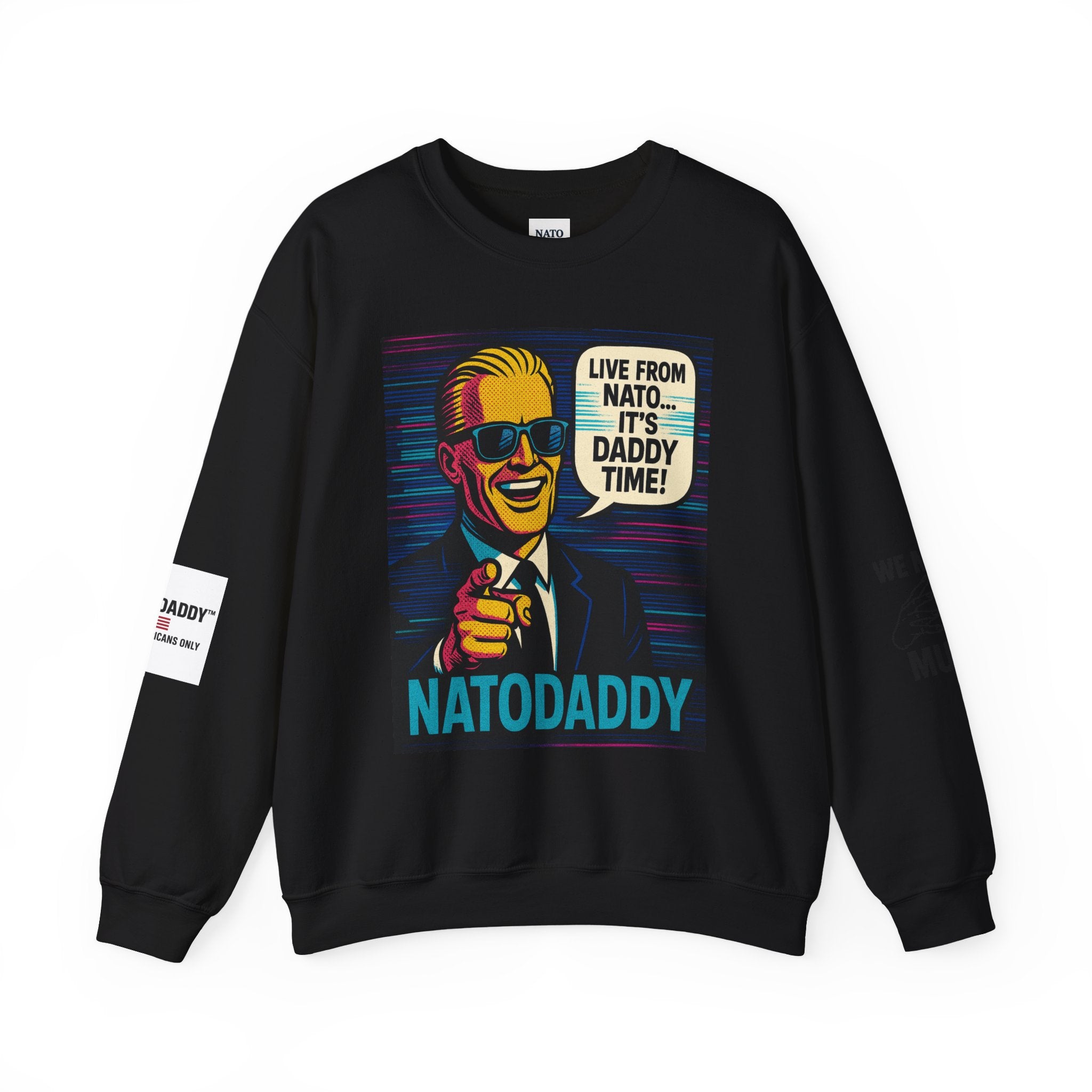 NATODADDY Humor Crewneck Sweatshirt, Unisex Sweatshirt, Funny Gift for Dads, Dad Humor Apparel, Casual Wear for Holidays
