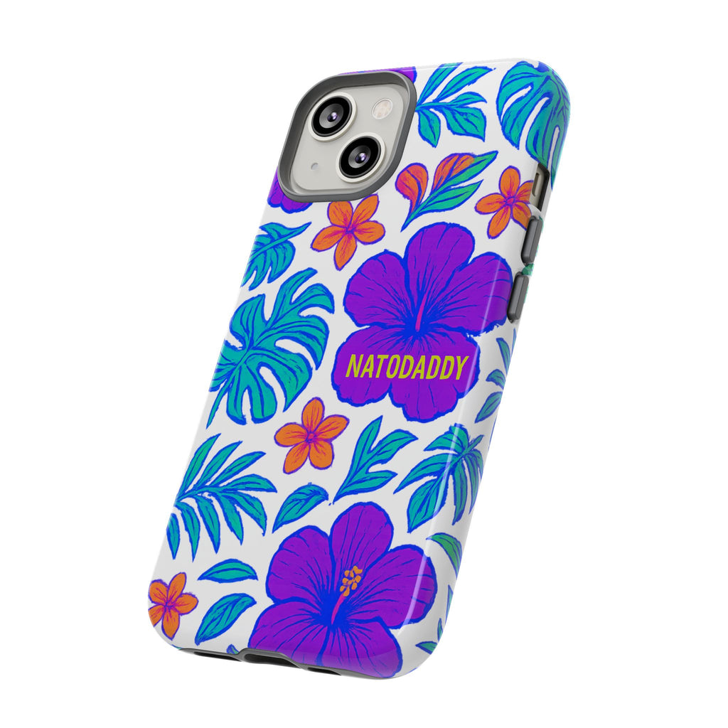 Tropical Phone Case | Tough Cases with Floral Design, Gift for Him/Her, Summer Vibe, Phone Accessory, Cute Design