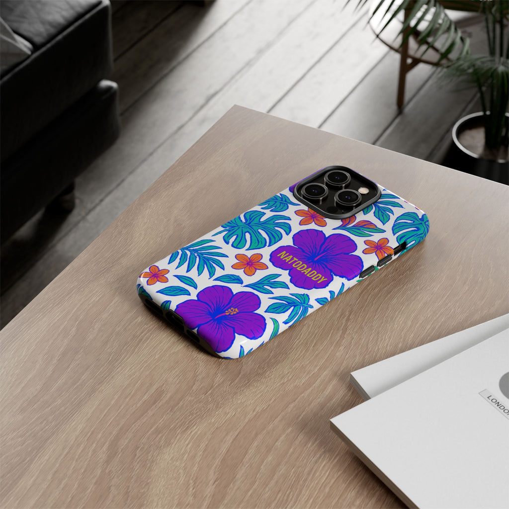 Tropical Phone Case | Tough Cases with Floral Design, Gift for Him/Her, Summer Vibe, Phone Accessory, Cute Design