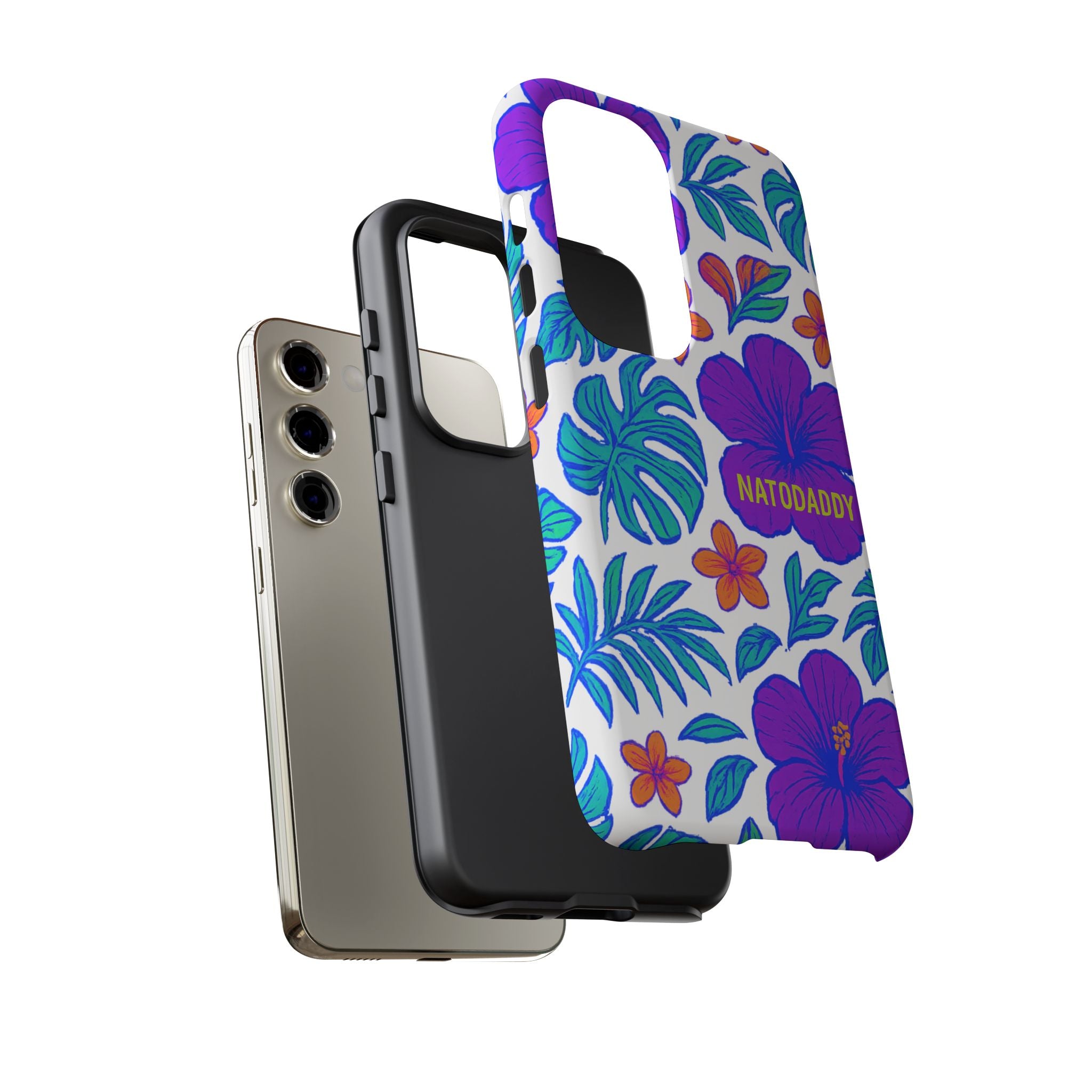 Tropical Phone Case | Tough Cases with Floral Design, Gift for Him/Her, Summer Vibe, Phone Accessory, Cute Design