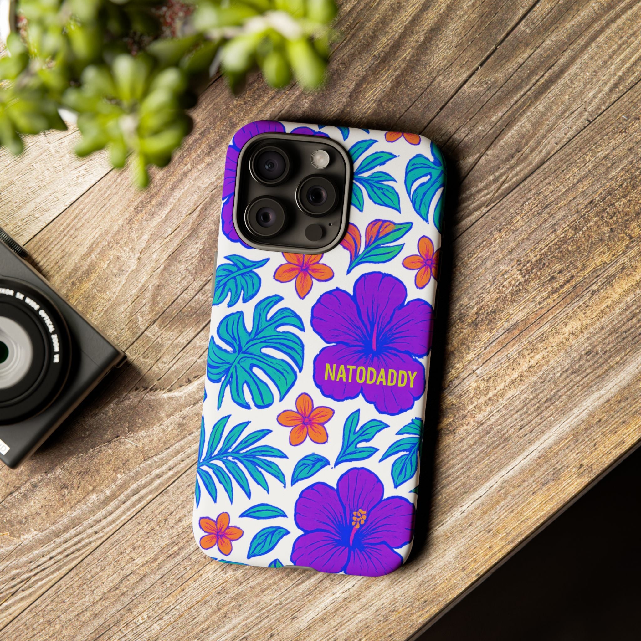 Tropical Phone Case | Tough Cases with Floral Design, Gift for Him/Her, Summer Vibe, Phone Accessory, Cute Design