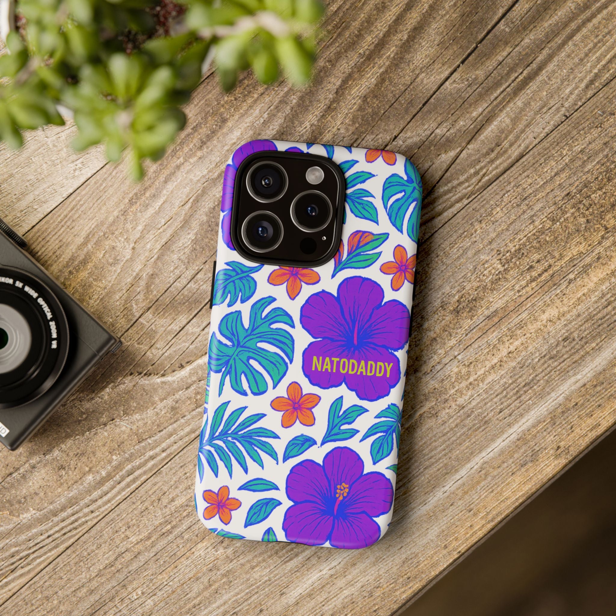 Tropical Phone Case | Tough Cases with Floral Design, Gift for Him/Her, Summer Vibe, Phone Accessory, Cute Design