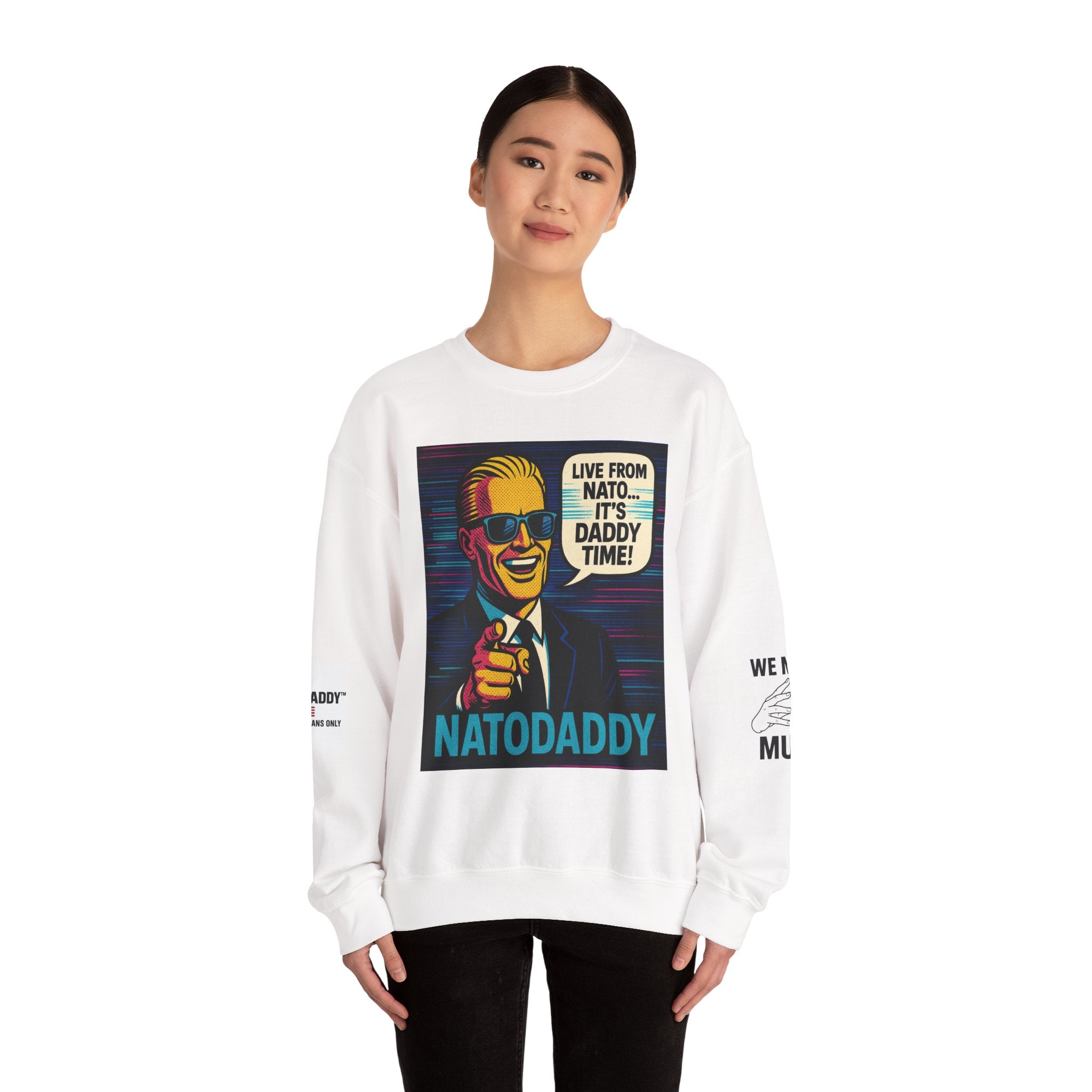 NATODADDY Humor Crewneck Sweatshirt, Unisex Sweatshirt, Funny Gift for Dads, Dad Humor Apparel, Casual Wear for Holidays
