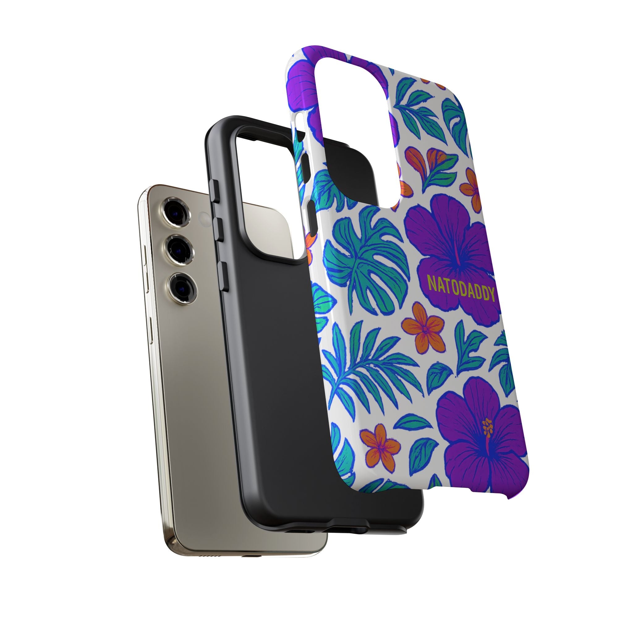Tropical Phone Case | Tough Cases with Floral Design, Gift for Him/Her, Summer Vibe, Phone Accessory, Cute Design