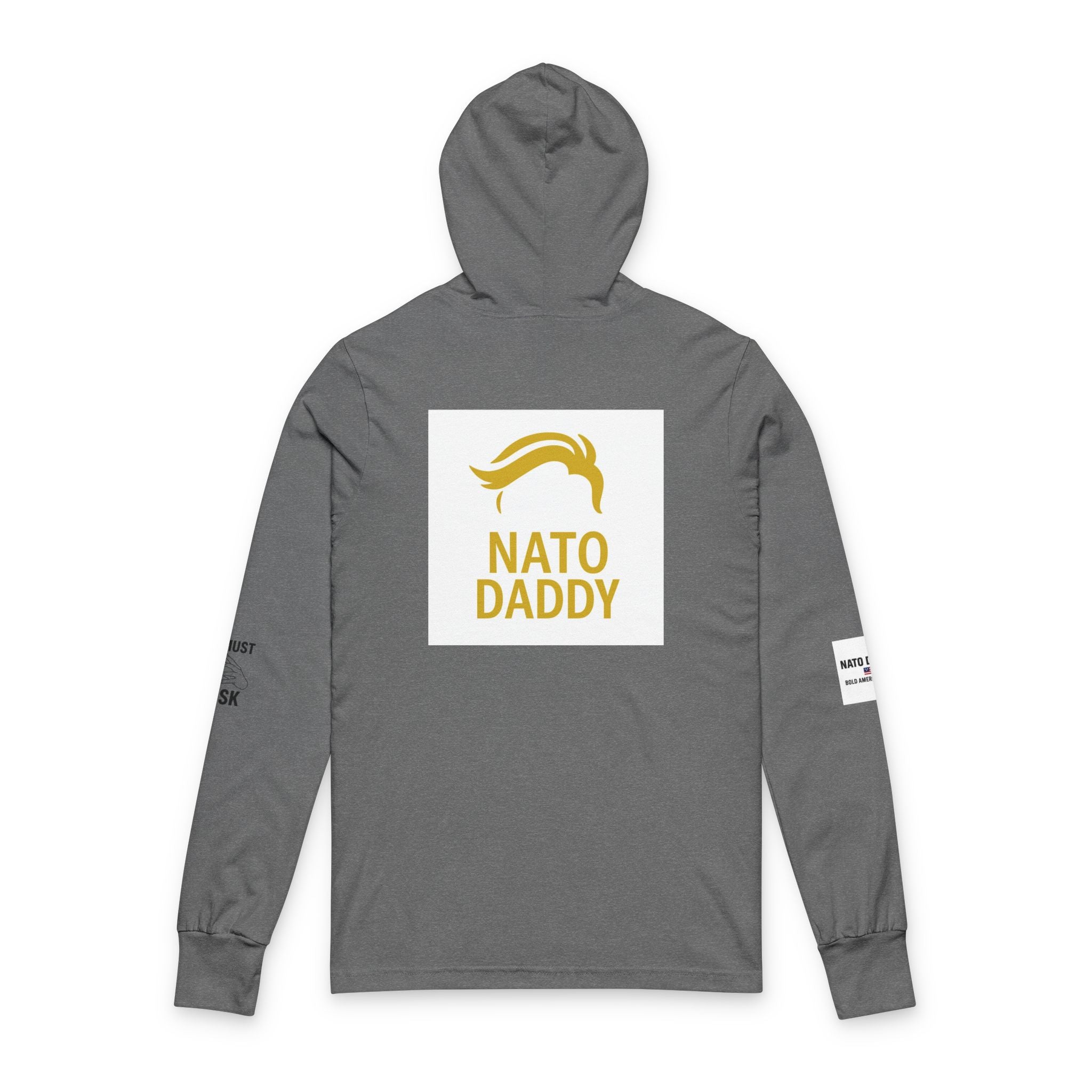 Nato Daddy Hoodie: Unisex Long Sleeve Tee, Fun Gift for Dads, Casual Wear, Father's Day, Family Events, Graphic Tee