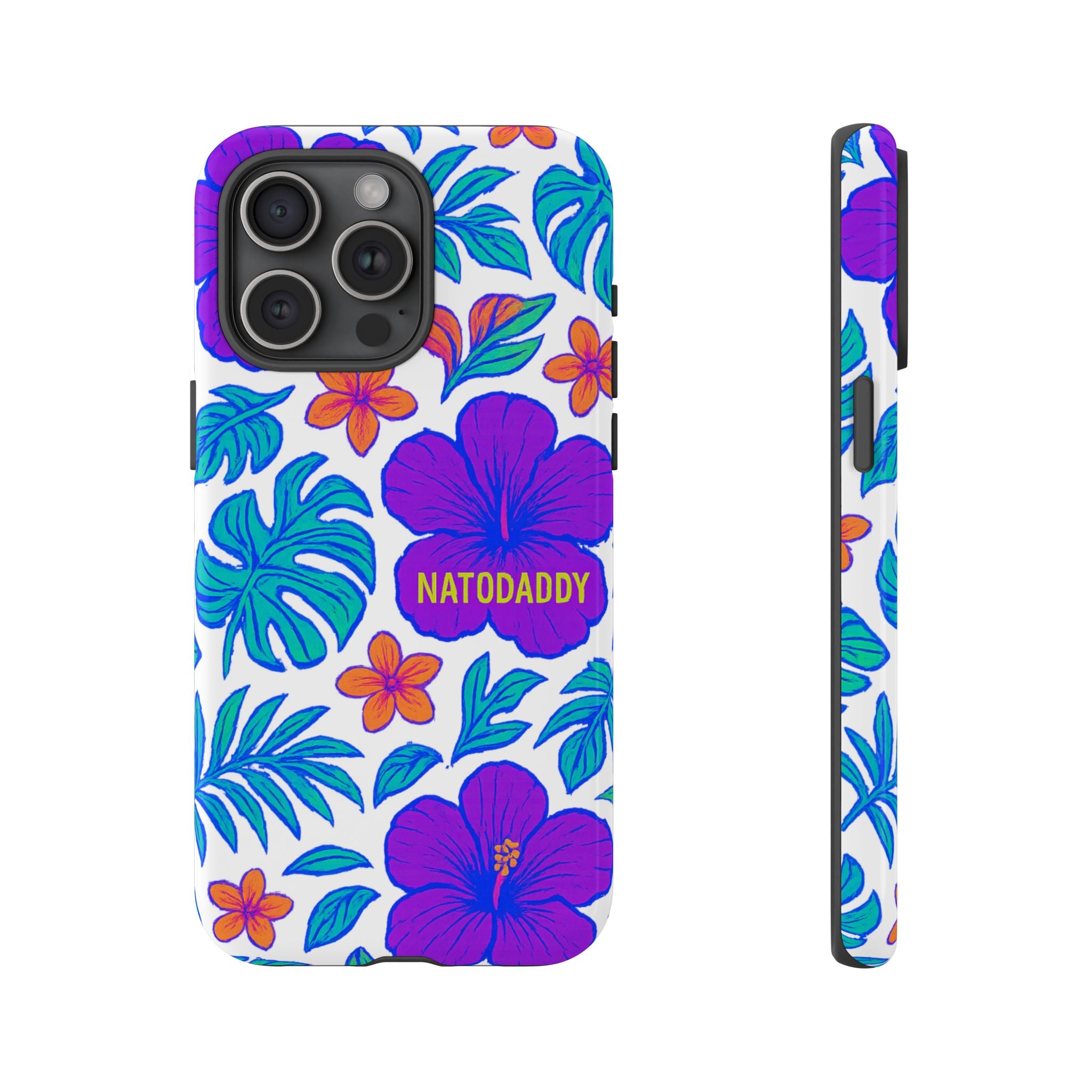 Tropical Phone Case | Tough Cases with Floral Design, Gift for Him/Her, Summer Vibe, Phone Accessory, Cute Design