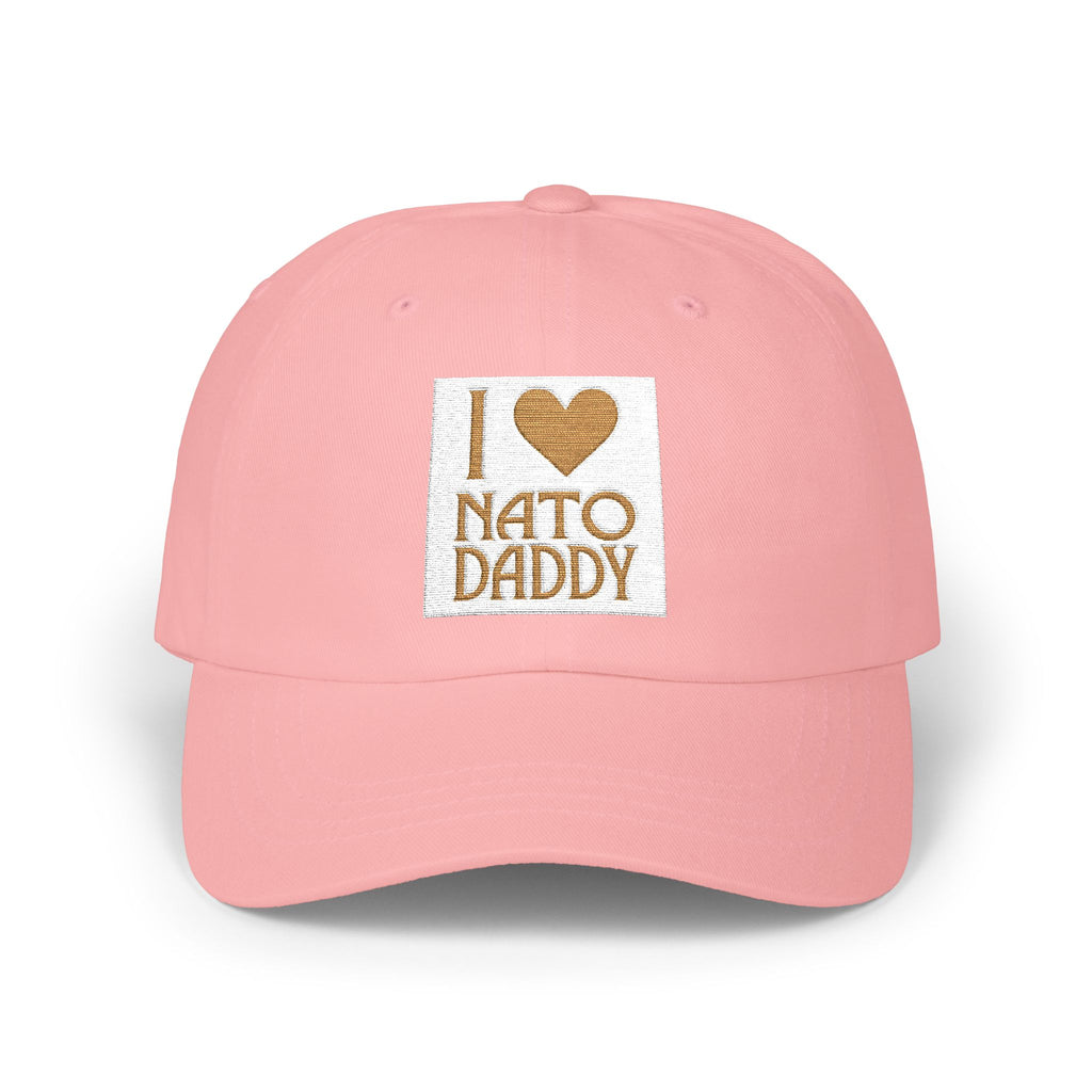 I Love NATO Daddy Cap, Classic Dad Cap, Father's Day Gift, Casual Dad Hat, Summer Accessory, Gift for Dad