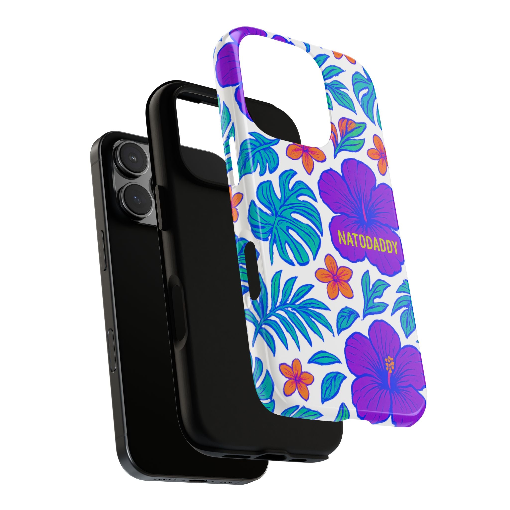 Tropical Phone Case | Tough Cases with Floral Design, Gift for Him/Her, Summer Vibe, Phone Accessory, Cute Design