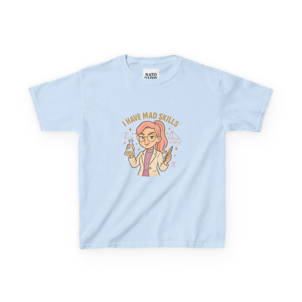 Kids Science Tee - 'I Have Mad Skills', Fun Kids Shirt for STEM Lovers, Perfect for School or Birthdays, Gift for Young Innovators, [...]
