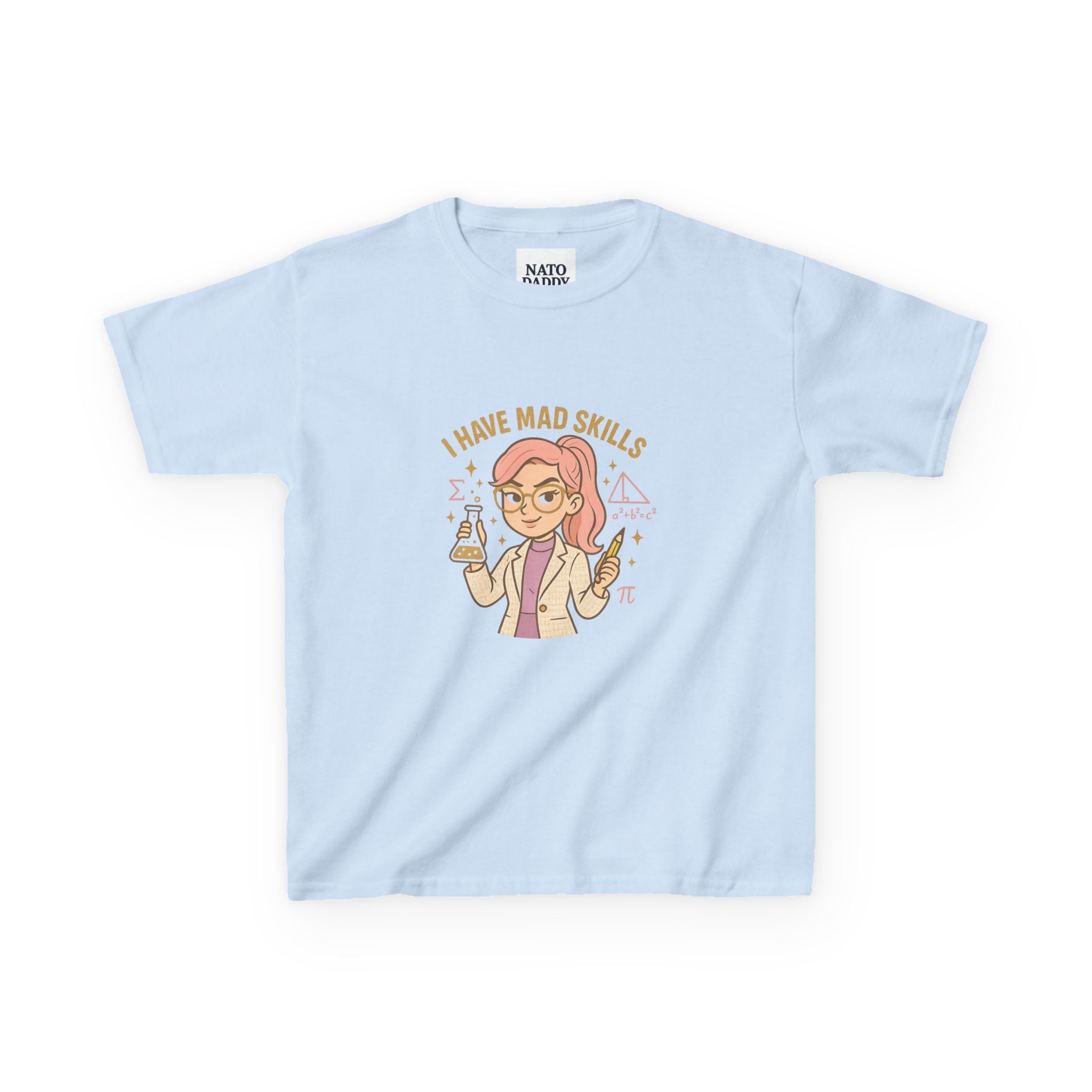 Kids Science Tee - 'I Have Mad Skills', Fun Kids Shirt for STEM Lovers, Perfect for School or Birthdays, Gift for Young Innovators, [...]