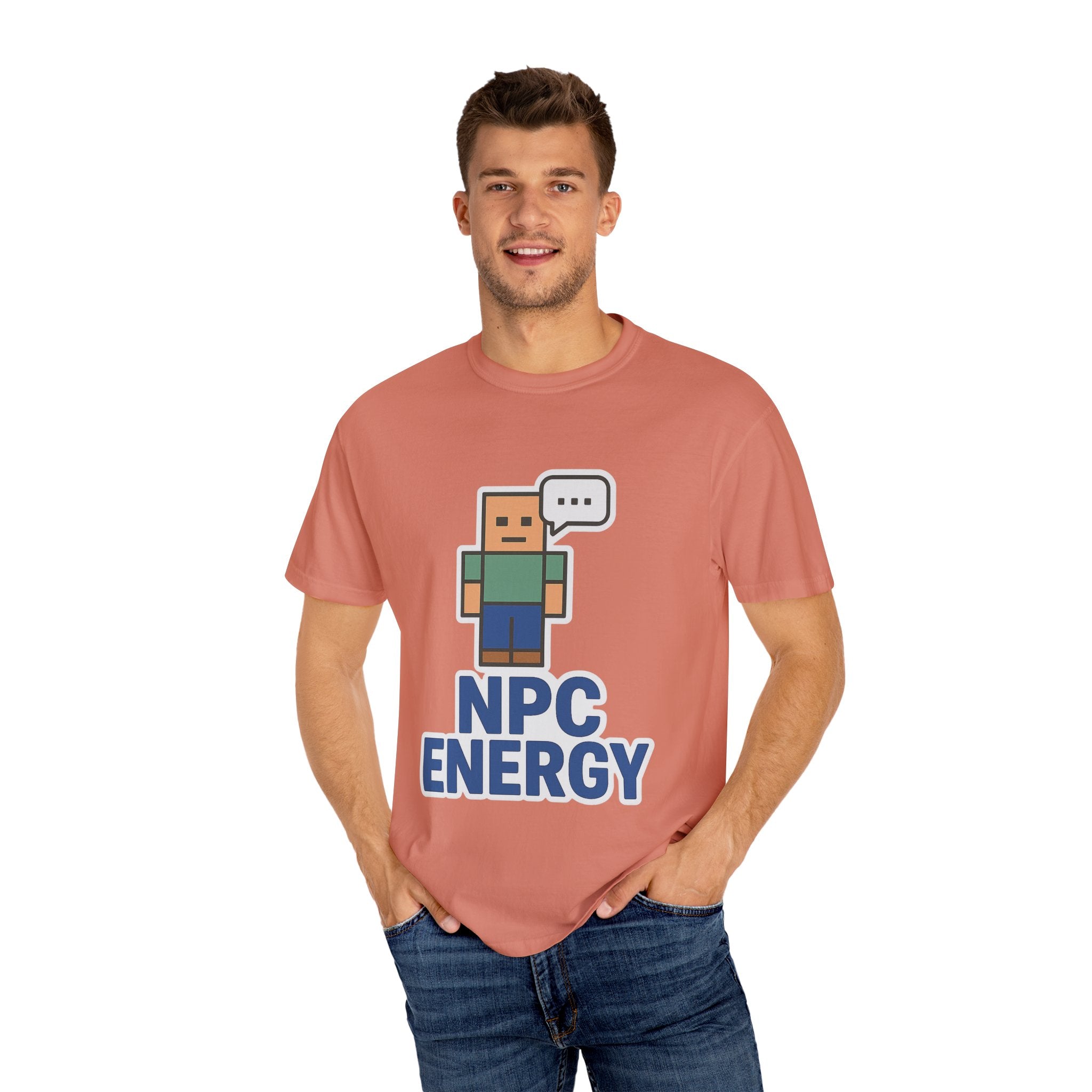 Unisex NPC Energy T-Shirt, Gamer Tee, Perfect Gift for Gamers, Casual Wear, Fun Video Game Apparel