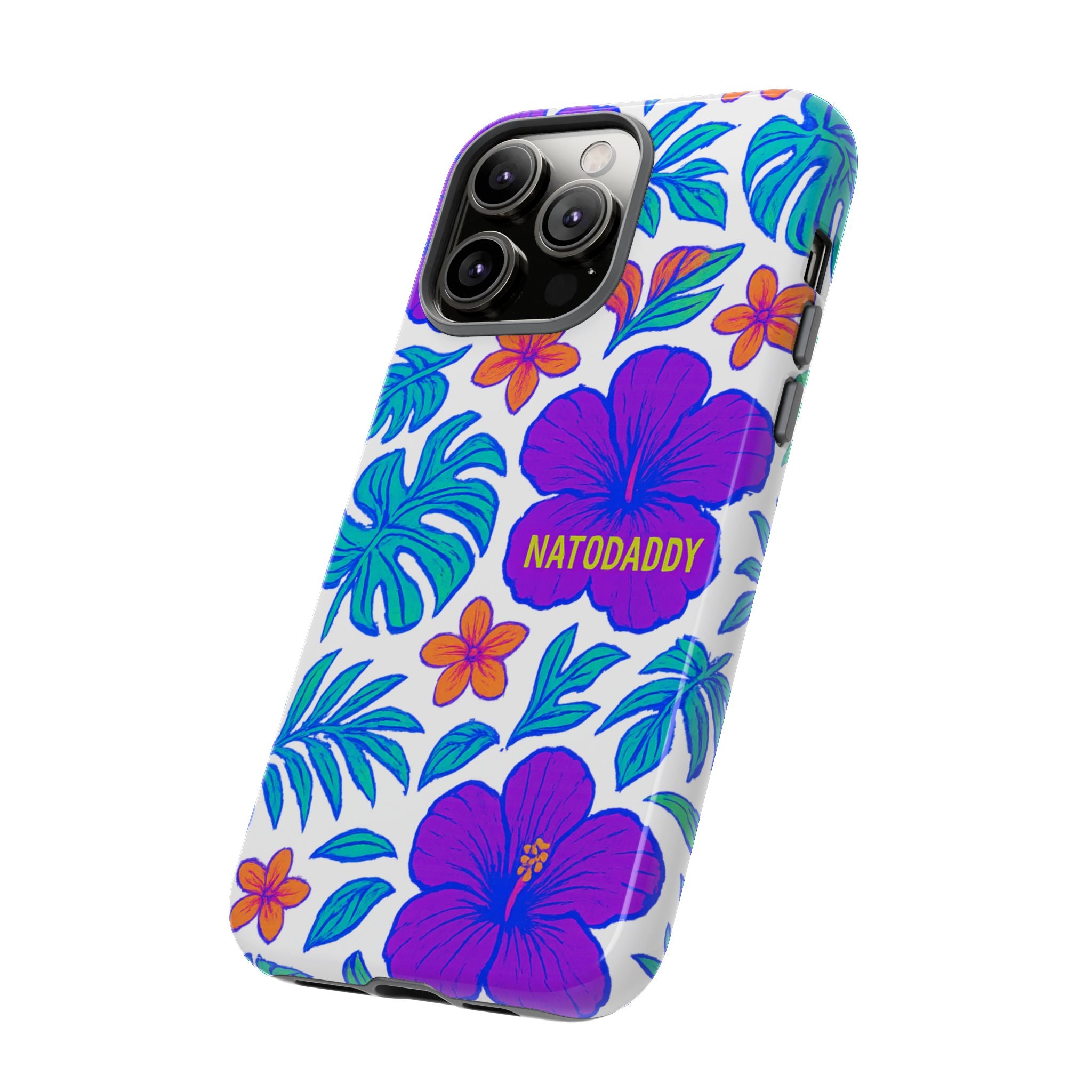 Tropical Phone Case | Tough Cases with Floral Design, Gift for Him/Her, Summer Vibe, Phone Accessory, Cute Design
