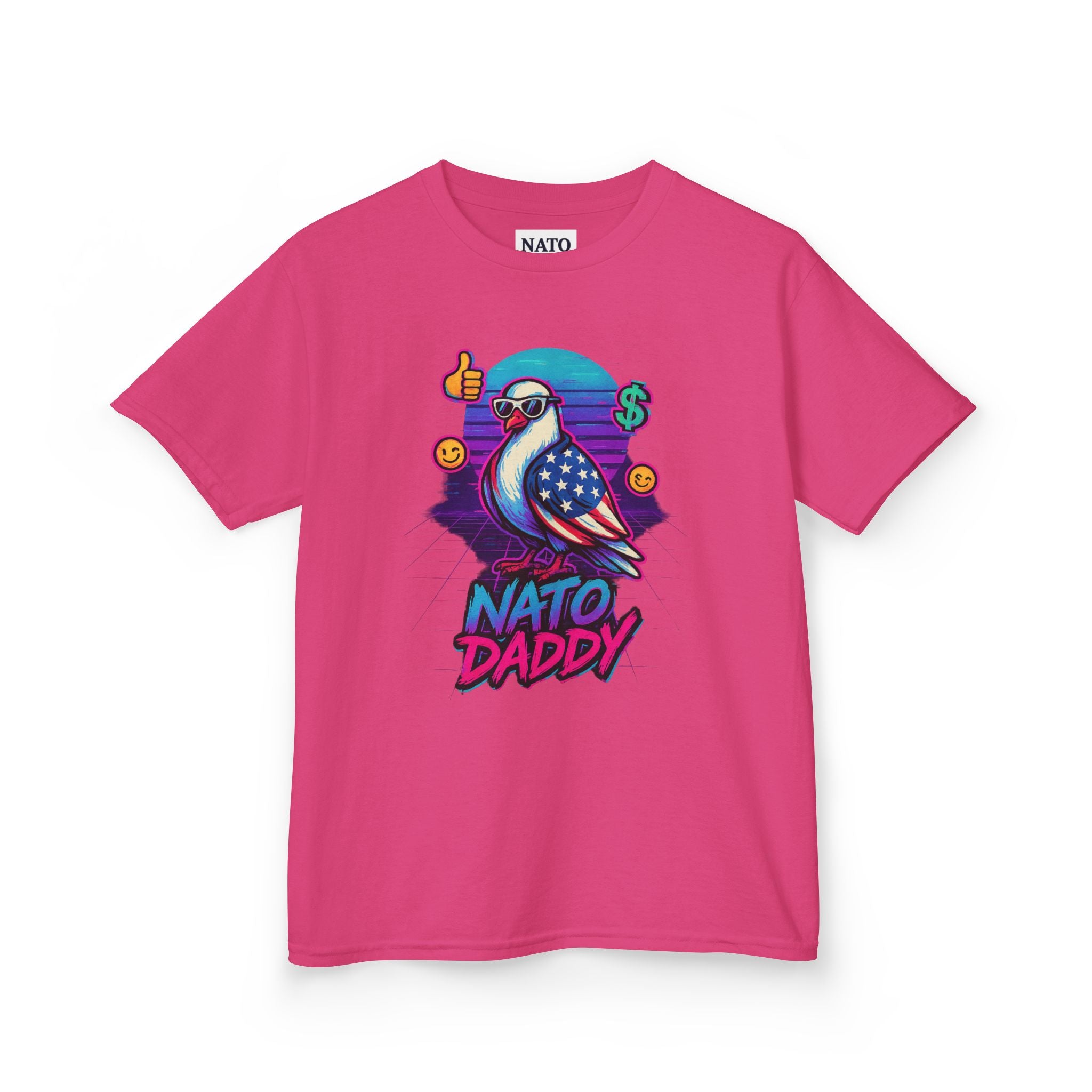 Colorful Kids Heavy Cotton™ Tee - Fun Graphic Tee, Bird Design, Gift for Kids, Casual Wear, Birthday Gift, Summer Outfits