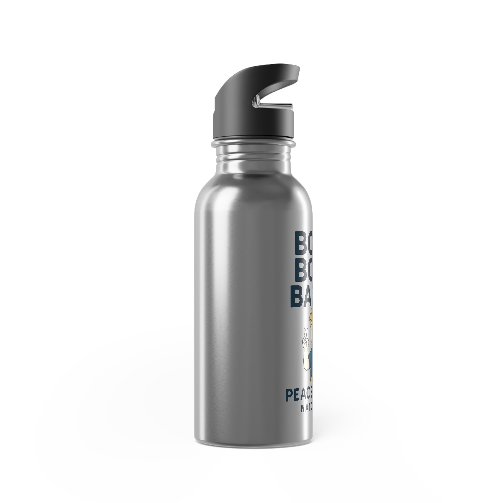 BOOM BOOM BADDIE Stainless Steel Water Bottle: Perfect for Adventures, Camping, Gifts, Kids, Hydration