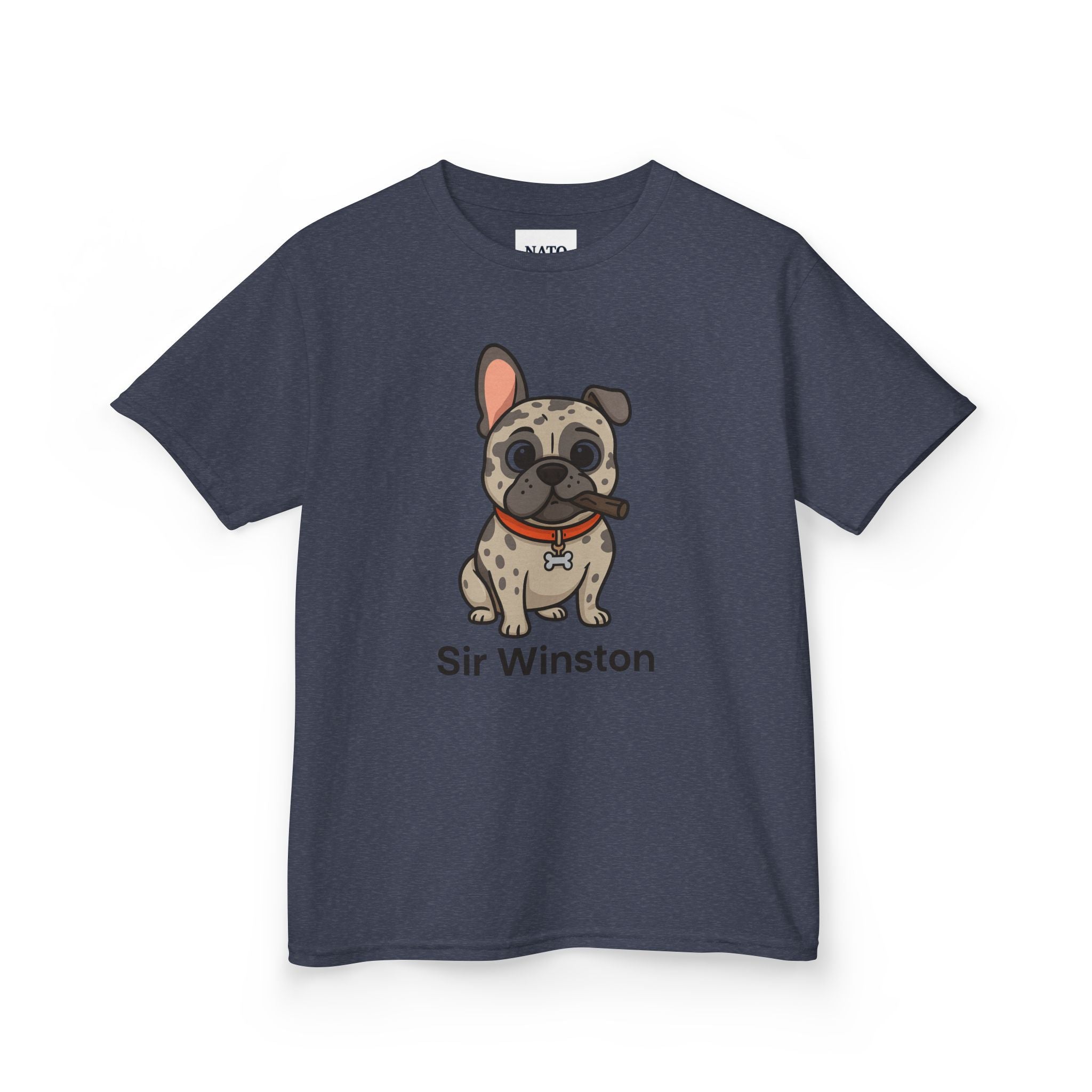 Sir Winston Dog Kids Tee, Cute Dog Shirt, Pet Lover Gift, Fun Casual Wear, Birthday Gift, Animal Lover Apparel