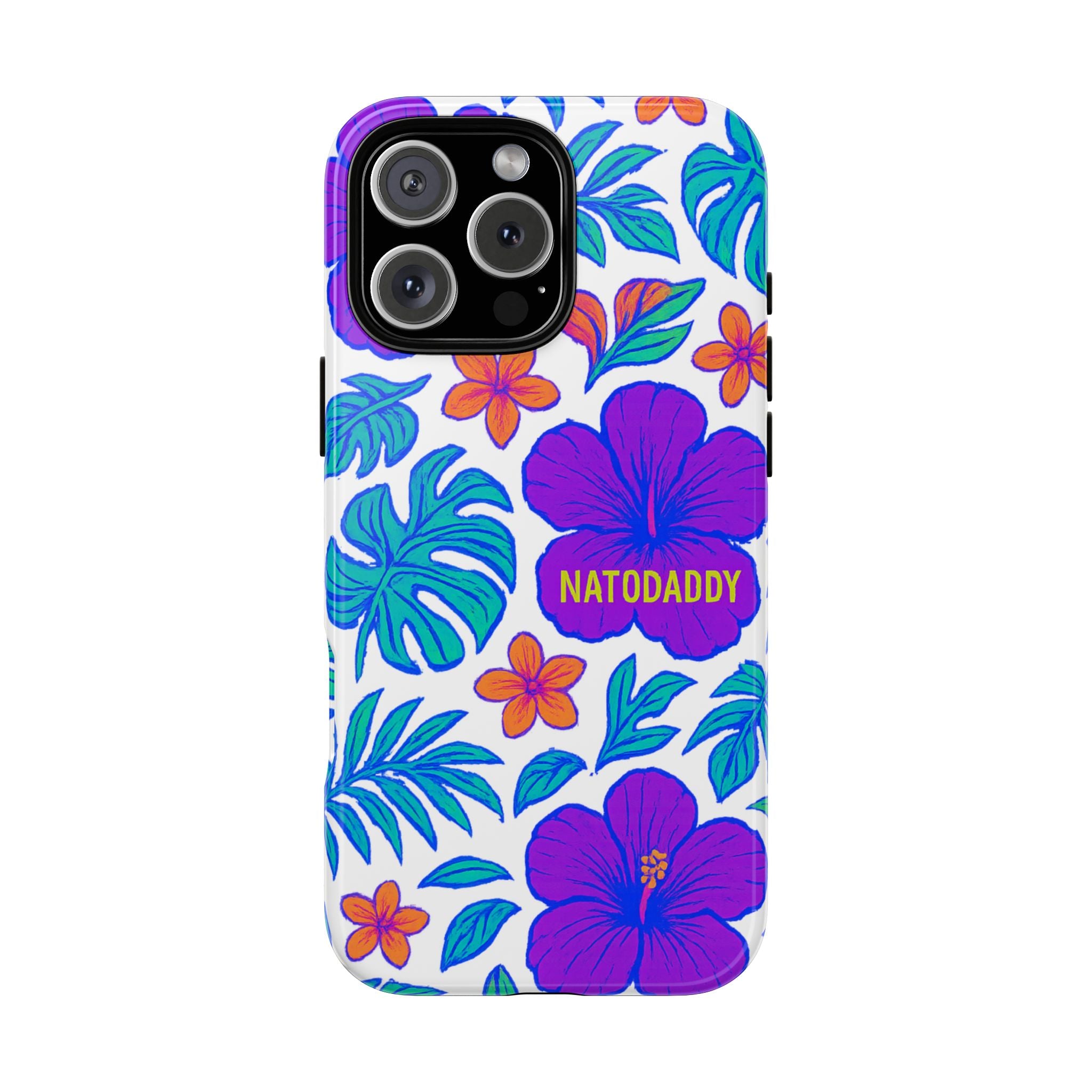 Tropical Phone Case | Tough Cases with Floral Design, Gift for Him/Her, Summer Vibe, Phone Accessory, Cute Design