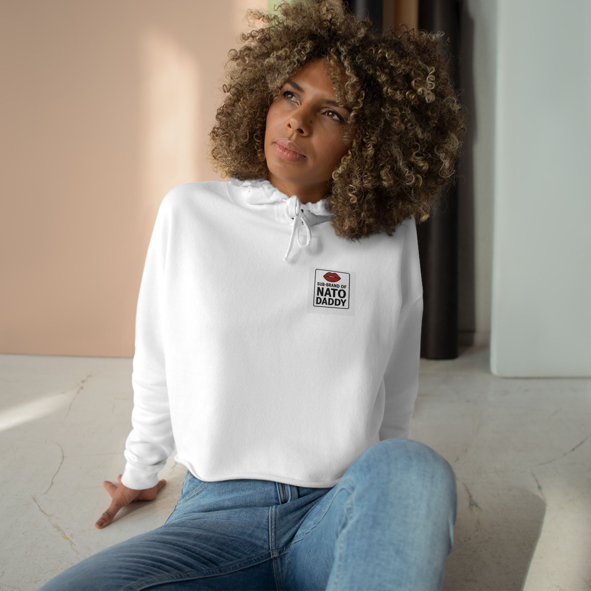 Stylish Crop Hoodie for Trendy Dads, Gift for Father's Day, Casual Wear, Cool Streetwear, Chic Sweatshirt