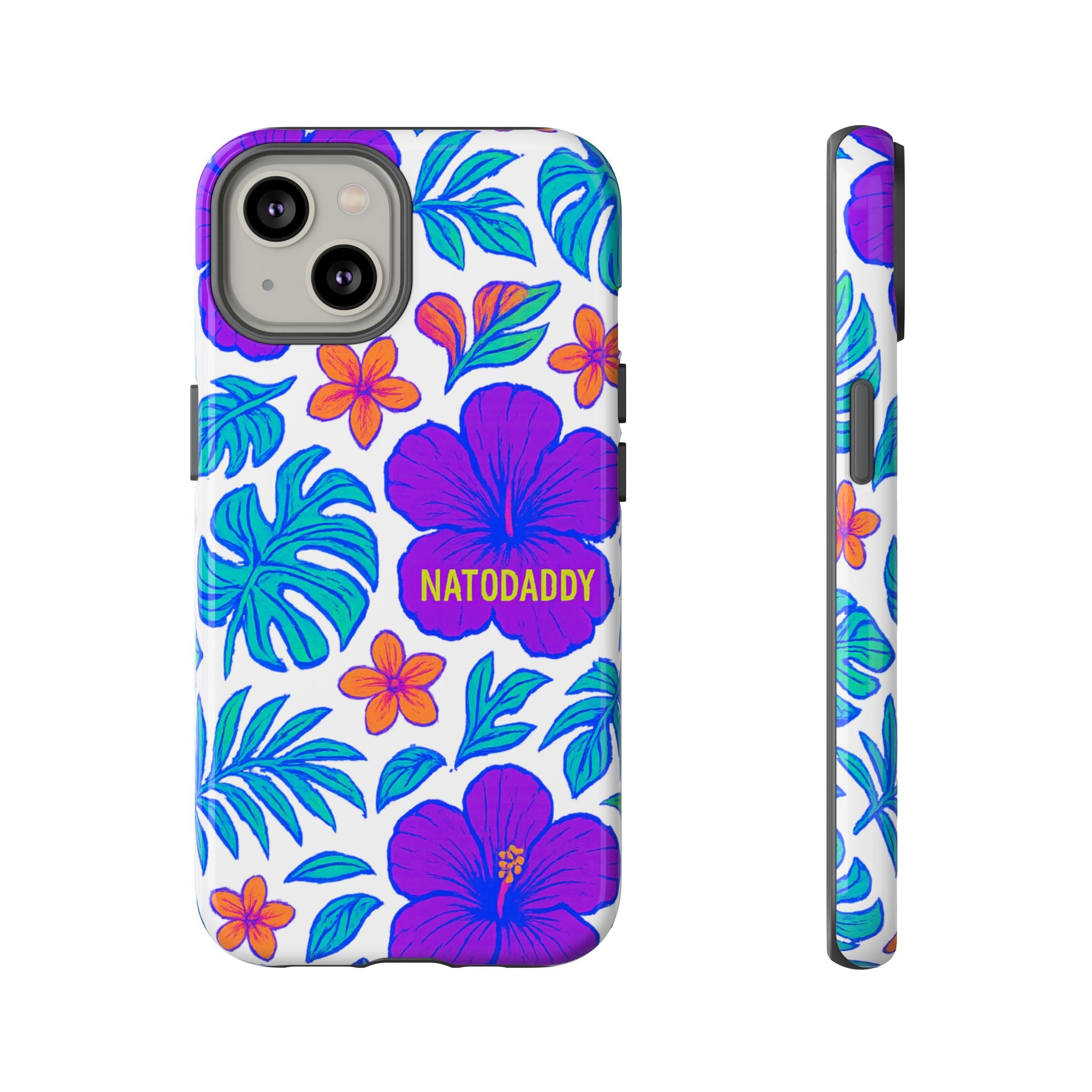 Tropical Phone Case | Tough Cases with Floral Design, Gift for Him/Her, Summer Vibe, Phone Accessory, Cute Design
