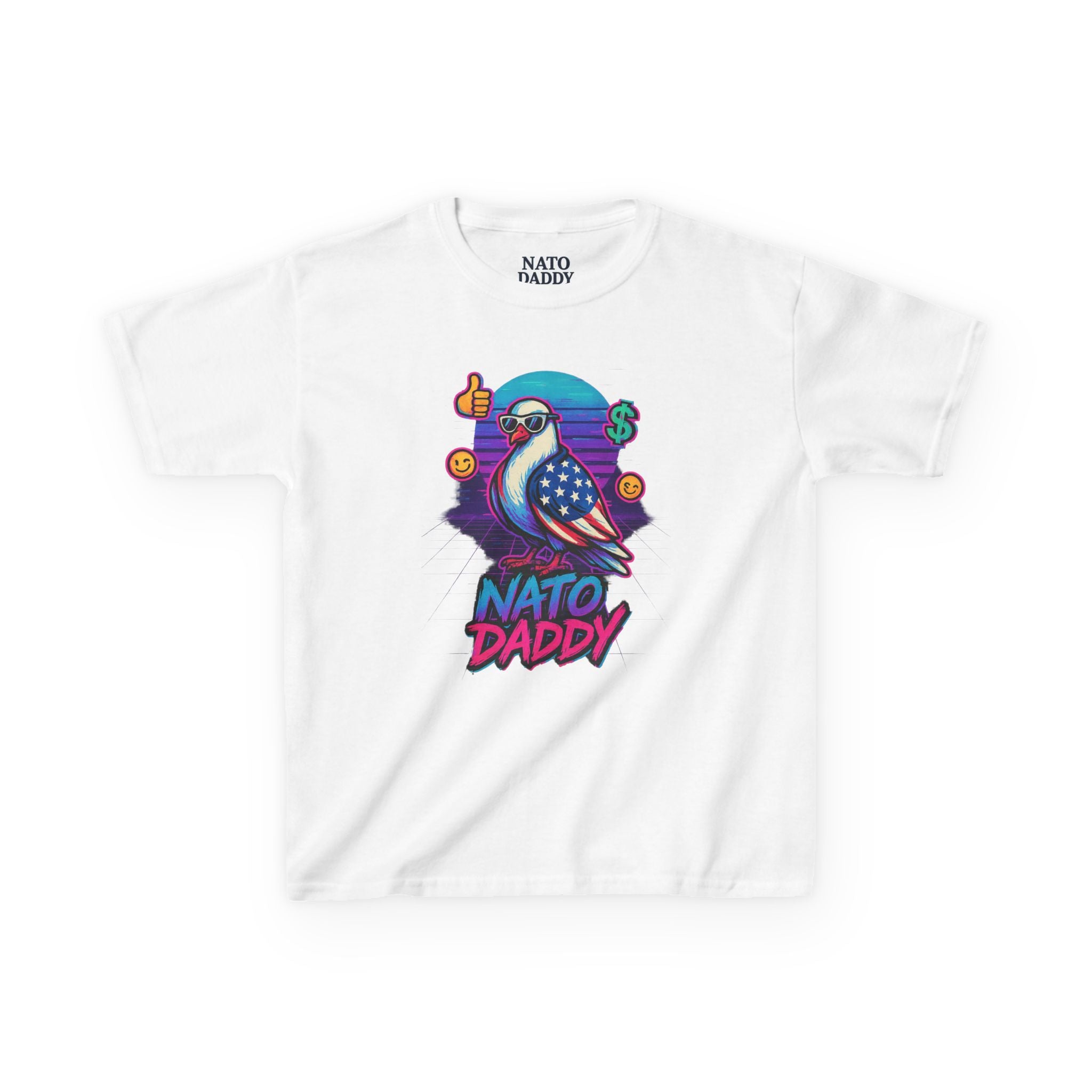 Colorful Kids Heavy Cotton™ Tee - Fun Graphic Tee, Bird Design, Gift for Kids, Casual Wear, Birthday Gift, Summer Outfits