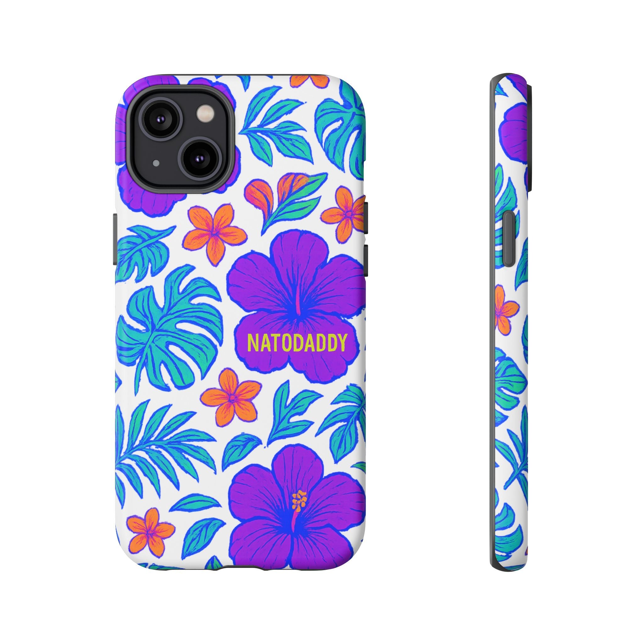 Tropical Phone Case | Tough Cases with Floral Design, Gift for Him/Her, Summer Vibe, Phone Accessory, Cute Design