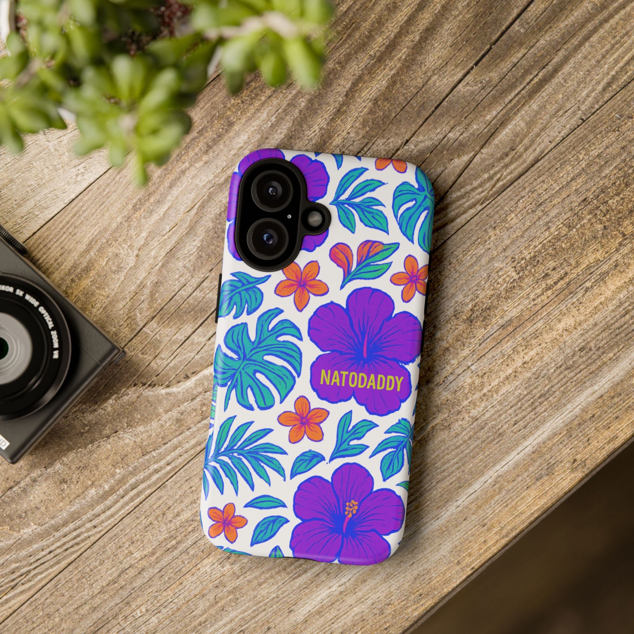 Tropical Phone Case | Tough Cases with Floral Design, Gift for Him/Her, Summer Vibe, Phone Accessory, Cute Design