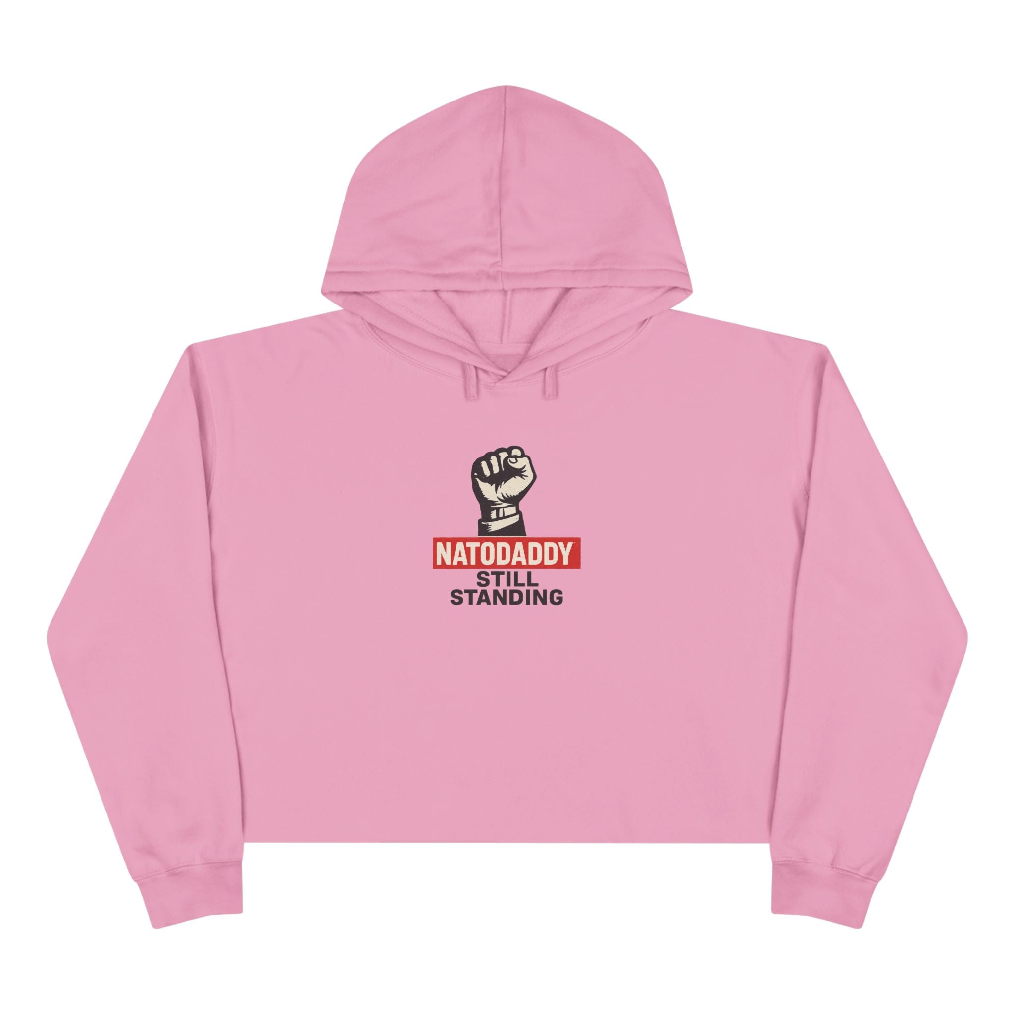 Empowering Crop Hoodie - Natodaddy Still Standing, Feminist Apparel, Social Justice Wear, Unique Gift, Inspiring Fashion