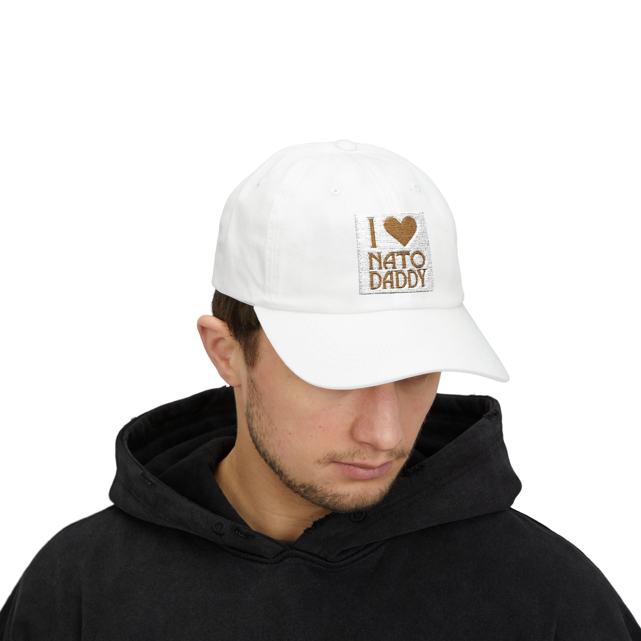 I Love NATO Daddy Cap, Classic Dad Cap, Father's Day Gift, Casual Dad Hat, Summer Accessory, Gift for Dad