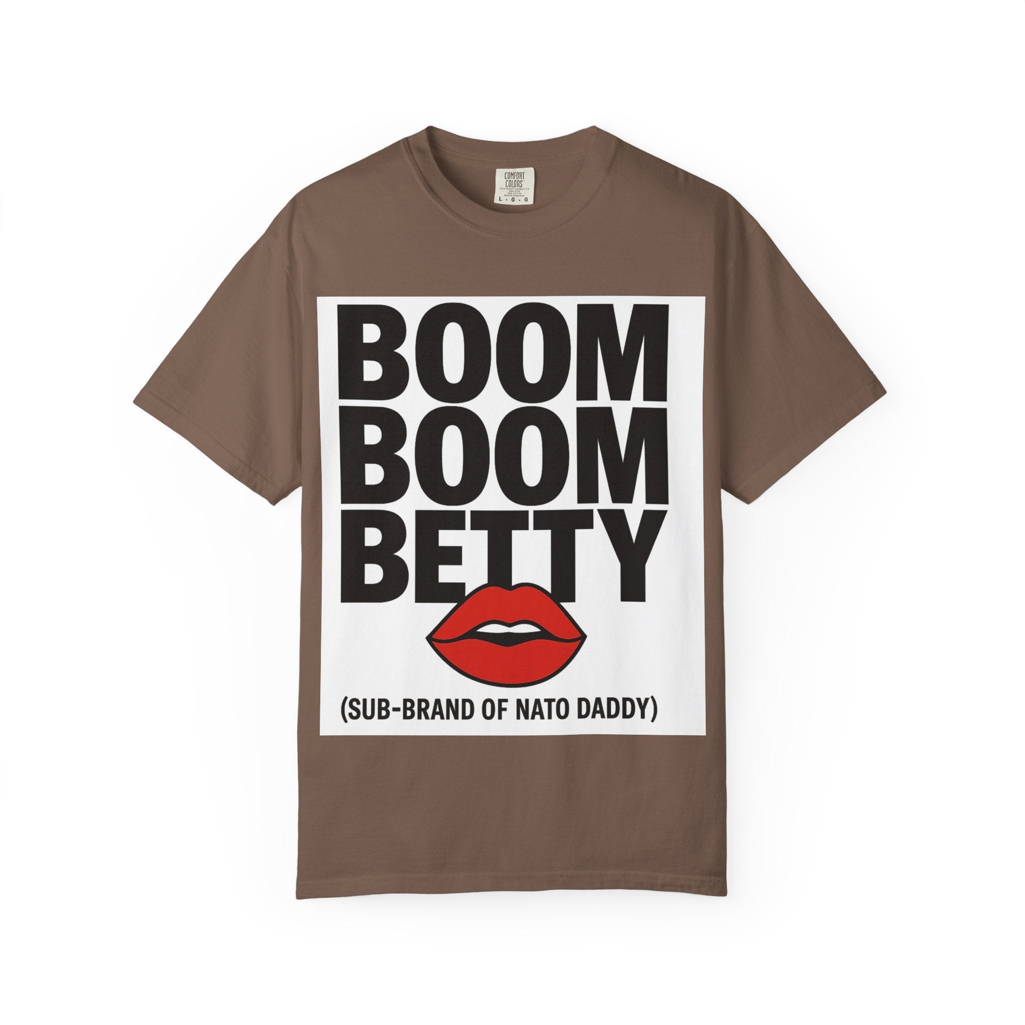 Boom Boom Betty Unisex Garment-Dyed T-shirt, Casual Tee, Cool Graphic Tee, Gift for Her, Trendy Streetwear