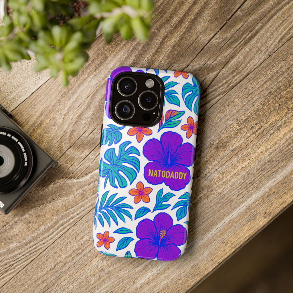 Tropical Phone Case | Tough Cases with Floral Design, Gift for Him/Her, Summer Vibe, Phone Accessory, Cute Design