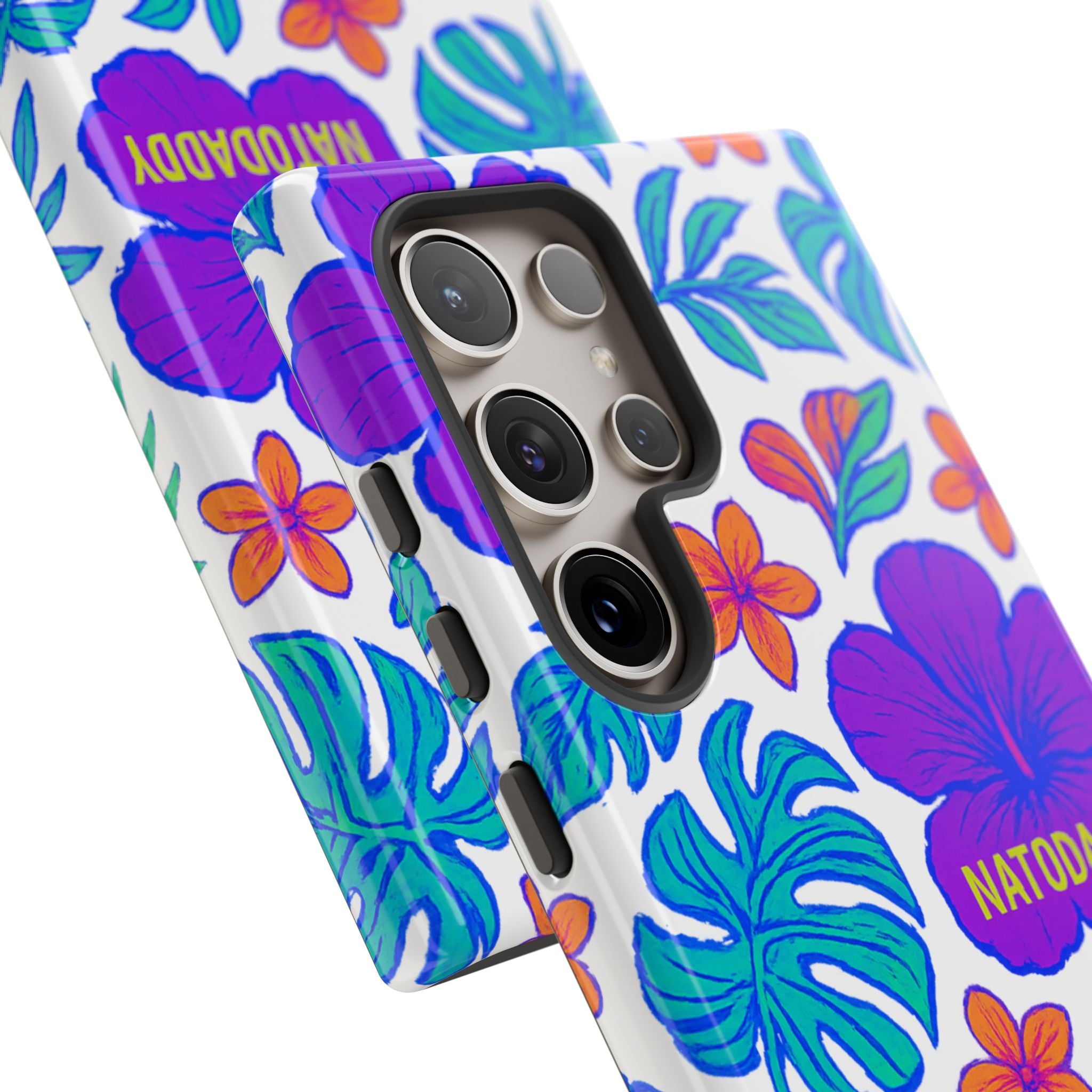 Tropical Phone Case | Tough Cases with Floral Design, Gift for Him/Her, Summer Vibe, Phone Accessory, Cute Design