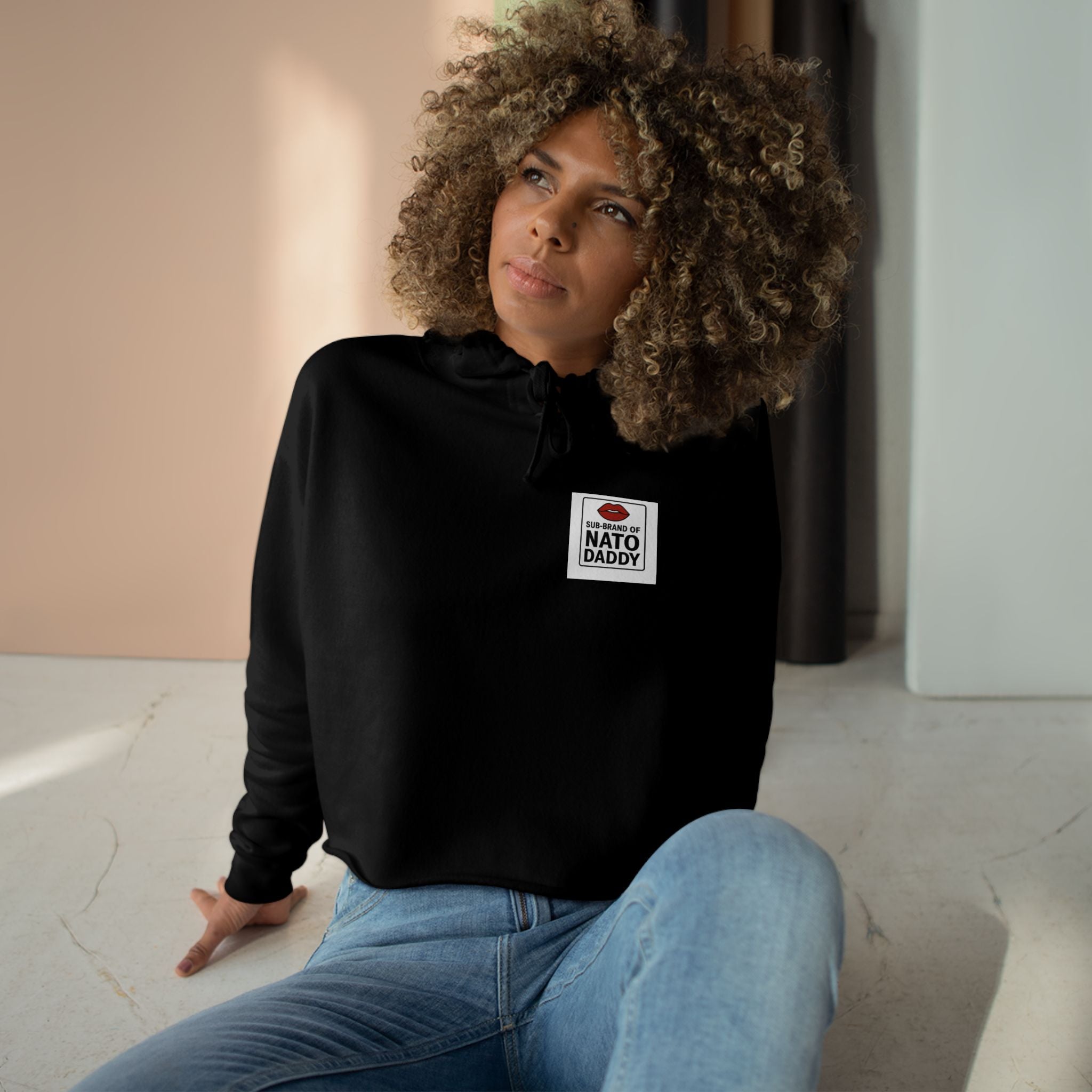 Stylish Crop Hoodie for Trendy Dads, Gift for Father's Day, Casual Wear, Cool Streetwear, Chic Sweatshirt