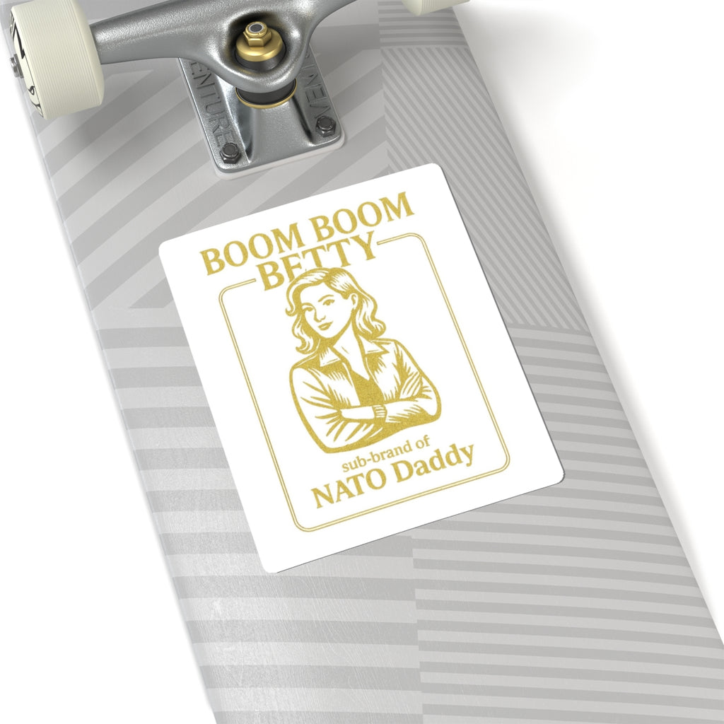Boom Boom Betty Kiss-Cut Stickers - Fun Decor for Laptops, Water Bottles, Journals, Gift for Dads, Unique Party Favor