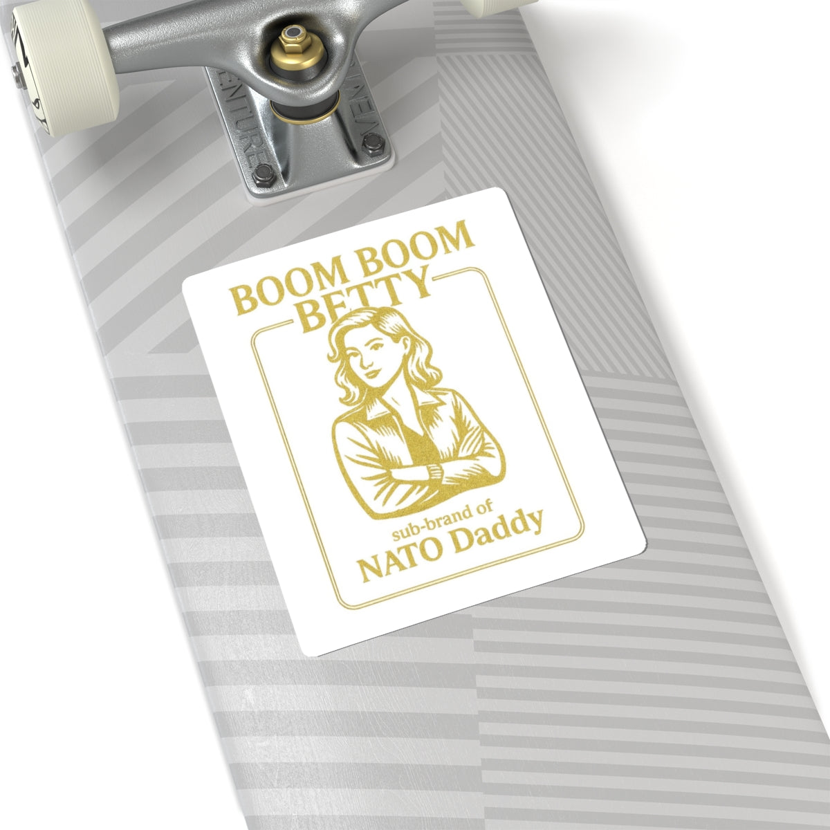 Boom Boom Betty Kiss-Cut Stickers - Fun Decor for Laptops, Water Bottles, Journals, Gift for Dads, Unique Party Favor