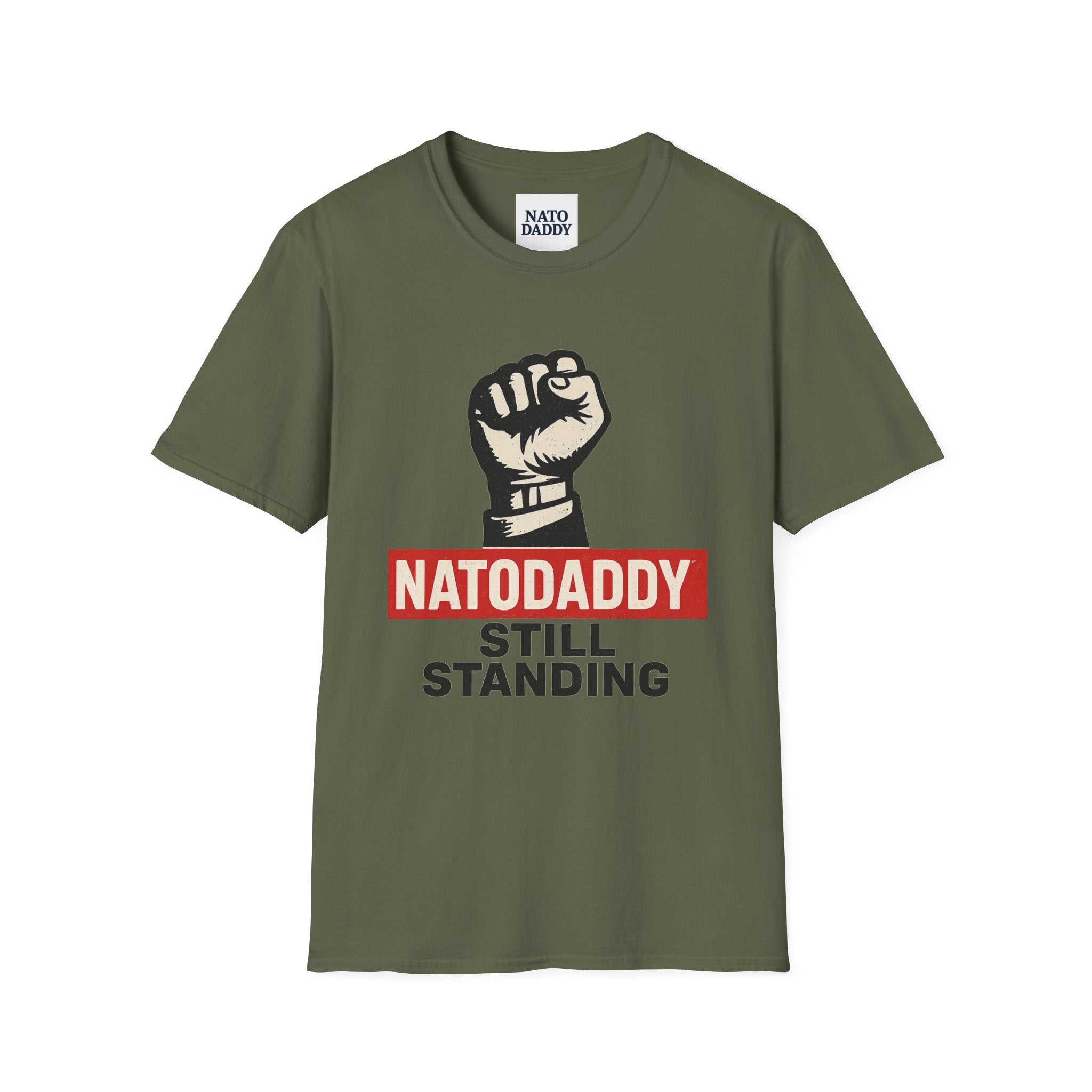 Empowering Unisex Softstyle T-Shirt - Natodaddy Still Standing, Casual Gift for Dads, Father's Day, Motivational Apparel, Unique Graphic Tee
