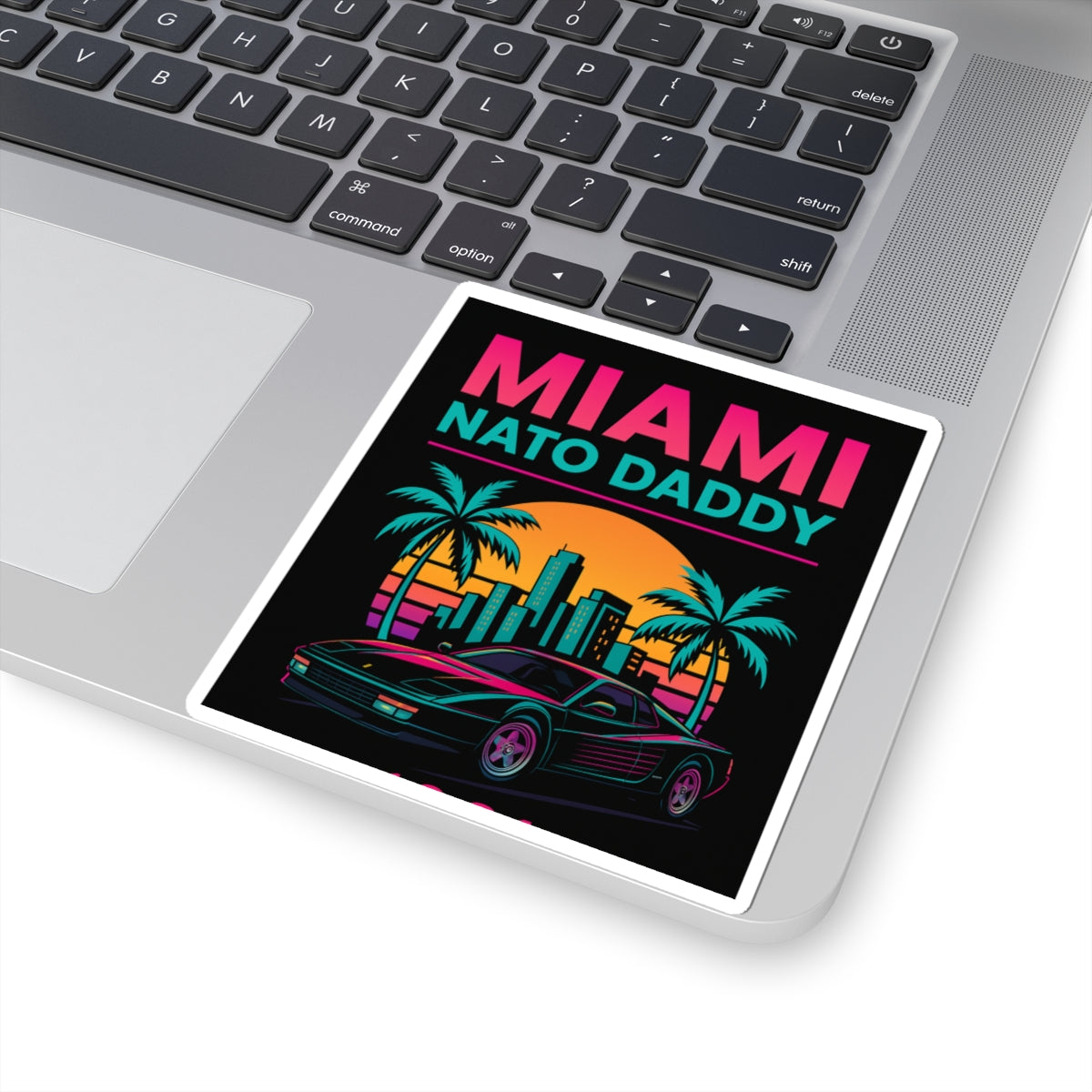 Retro Miami Stickers, Fun Car Decor, Summer Vibes, Perfect for Gifts, Laptop Accessories, Party Favors, Travel Mementos