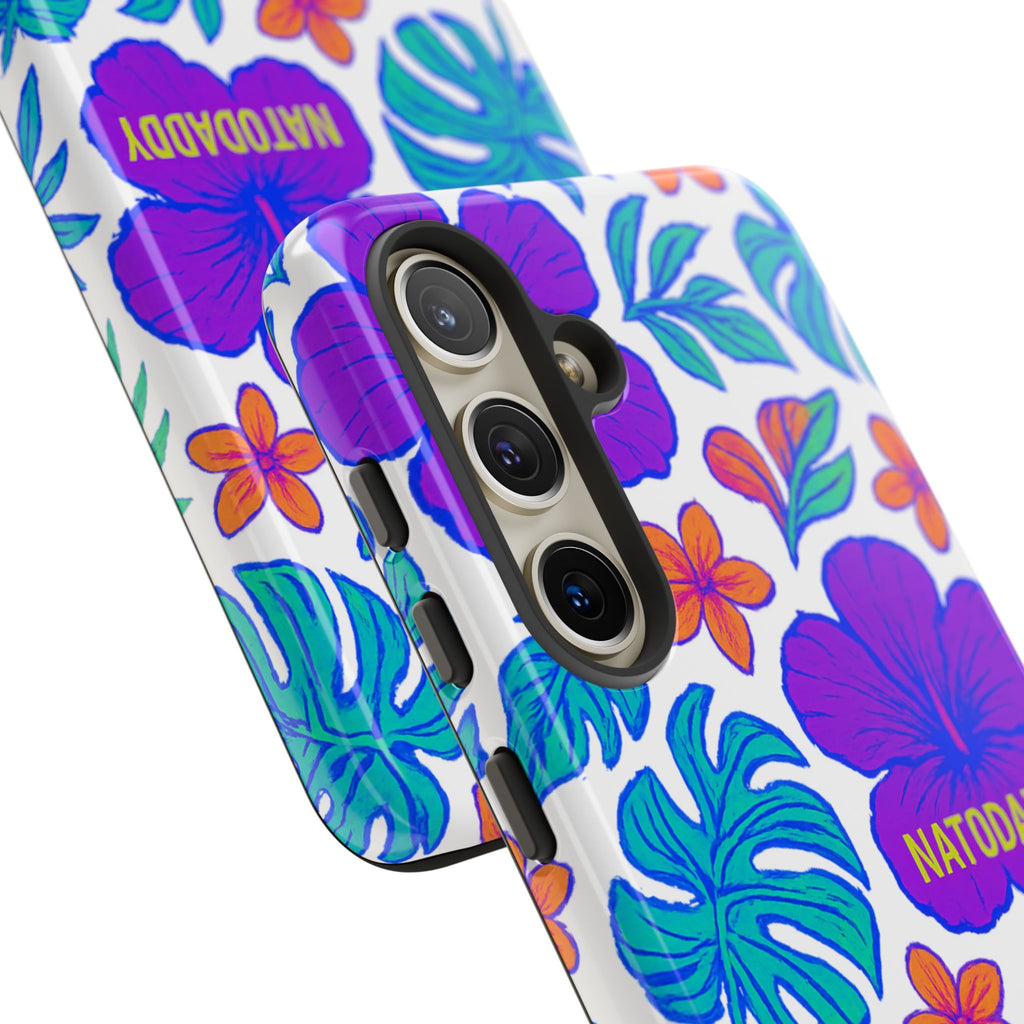 Tropical Phone Case | Tough Cases with Floral Design, Gift for Him/Her, Summer Vibe, Phone Accessory, Cute Design