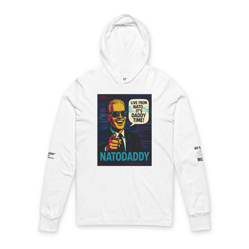 Nato Daddy Hoodie: Unisex Long Sleeve Tee, Fun Gift for Dads, Casual Wear, Father's Day, Family Events, Graphic Tee