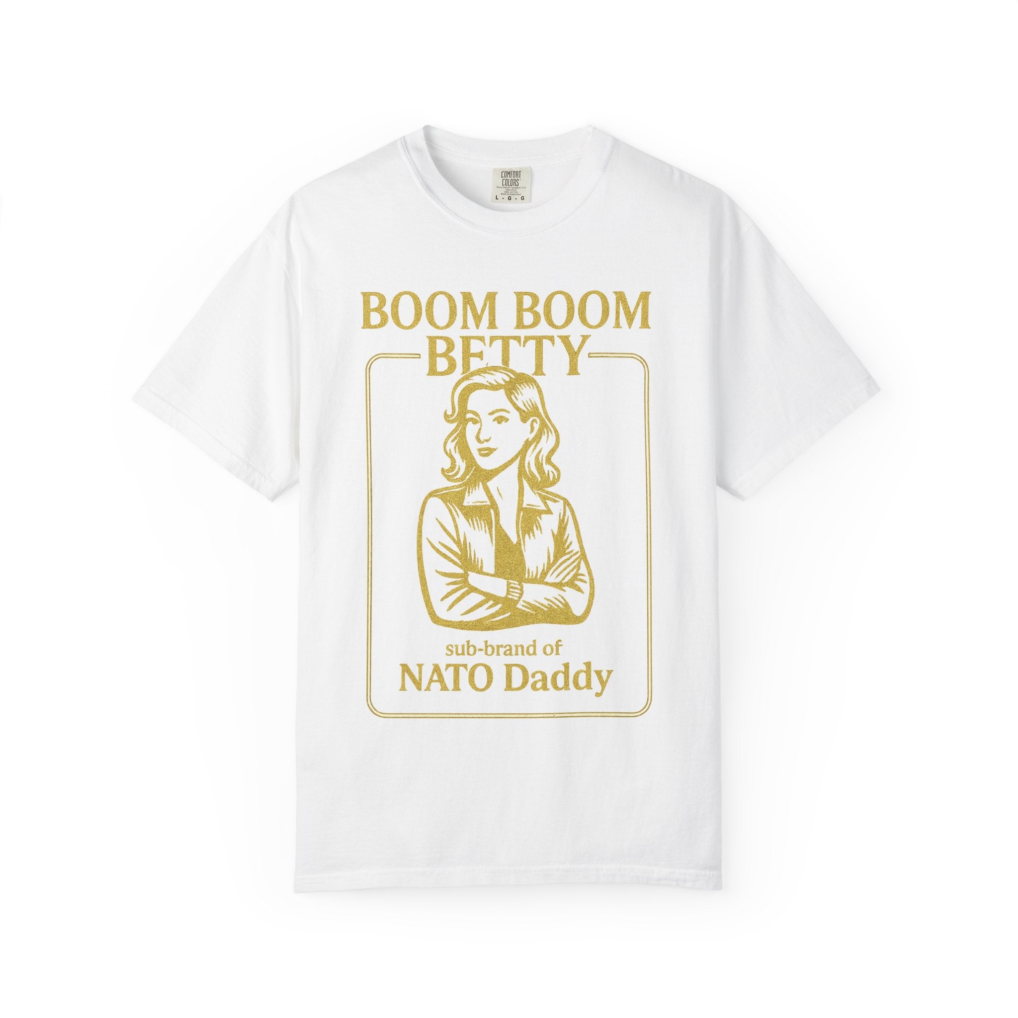 Boom Boom Betty Unisex T-Shirt, Funny Graphic Tee, Gift for Dads, Quirky Casual Wear, Unique Father's Day Present, Humor Shirt