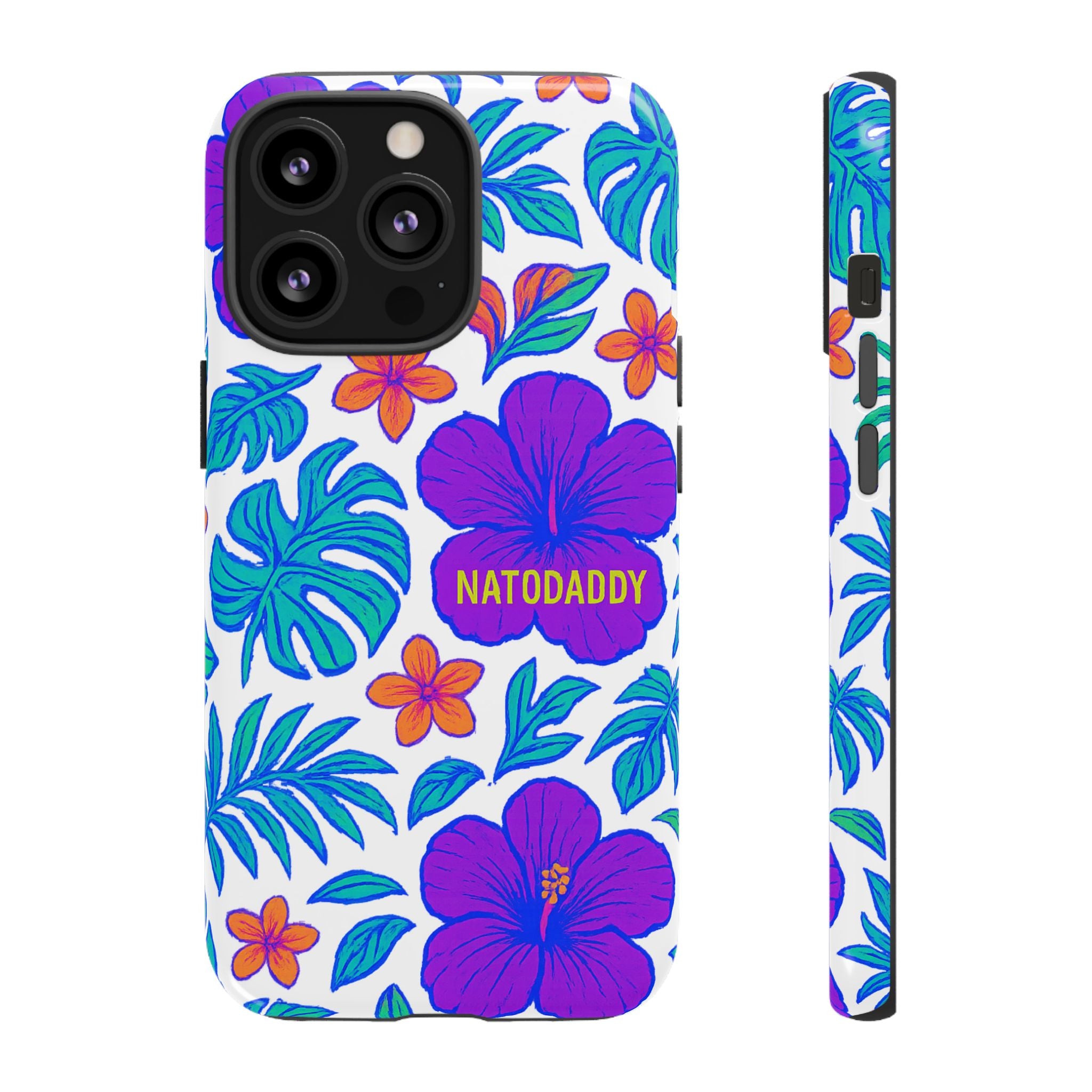 Tropical Phone Case | Tough Cases with Floral Design, Gift for Him/Her, Summer Vibe, Phone Accessory, Cute Design