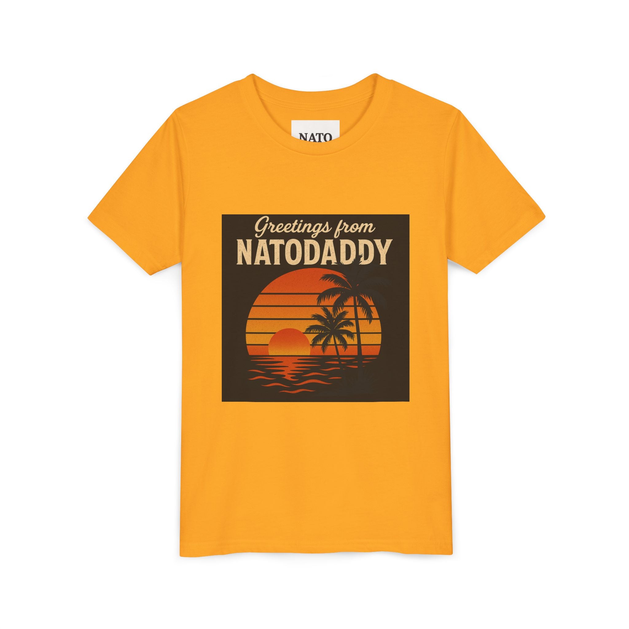 Vintage Beach Vibes Youth Tee, Cool Summer Shirt, Perfect for Vacations, Gift for Kids, Retro Natodaddy Design