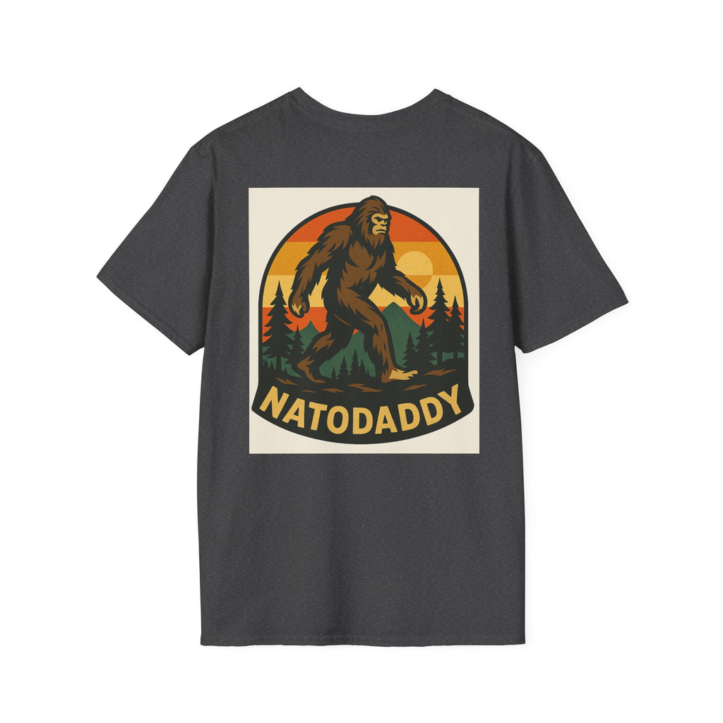Sasquatch Adventure T-Shirt, Unisex Softstyle Tee for Nature Lovers, Gifts for Dads, Camping Gear, Funny Family Shirt